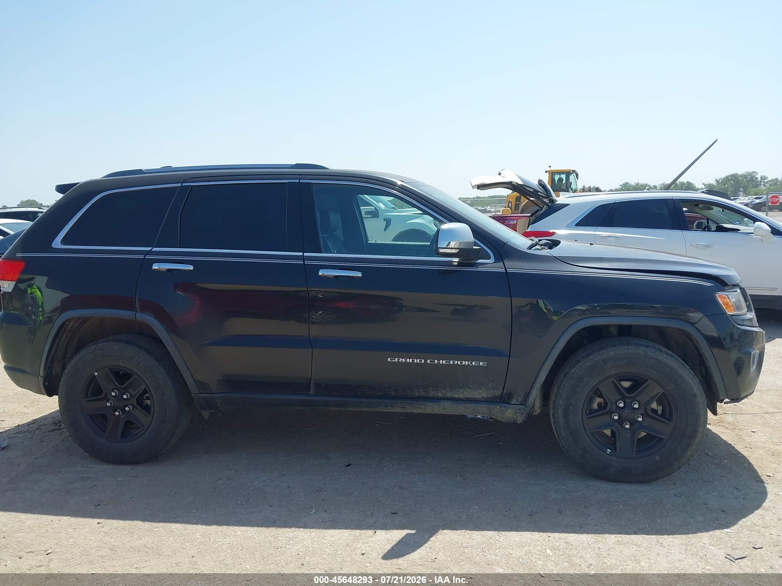 2015 Jeep Grand Cherokee Limited Black vin: 1C4RJEBG0FC860547