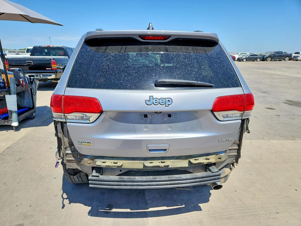 2015 Jeep Grand Cherokee Limited Silver vin: 1C4RJEBG0FC868034
