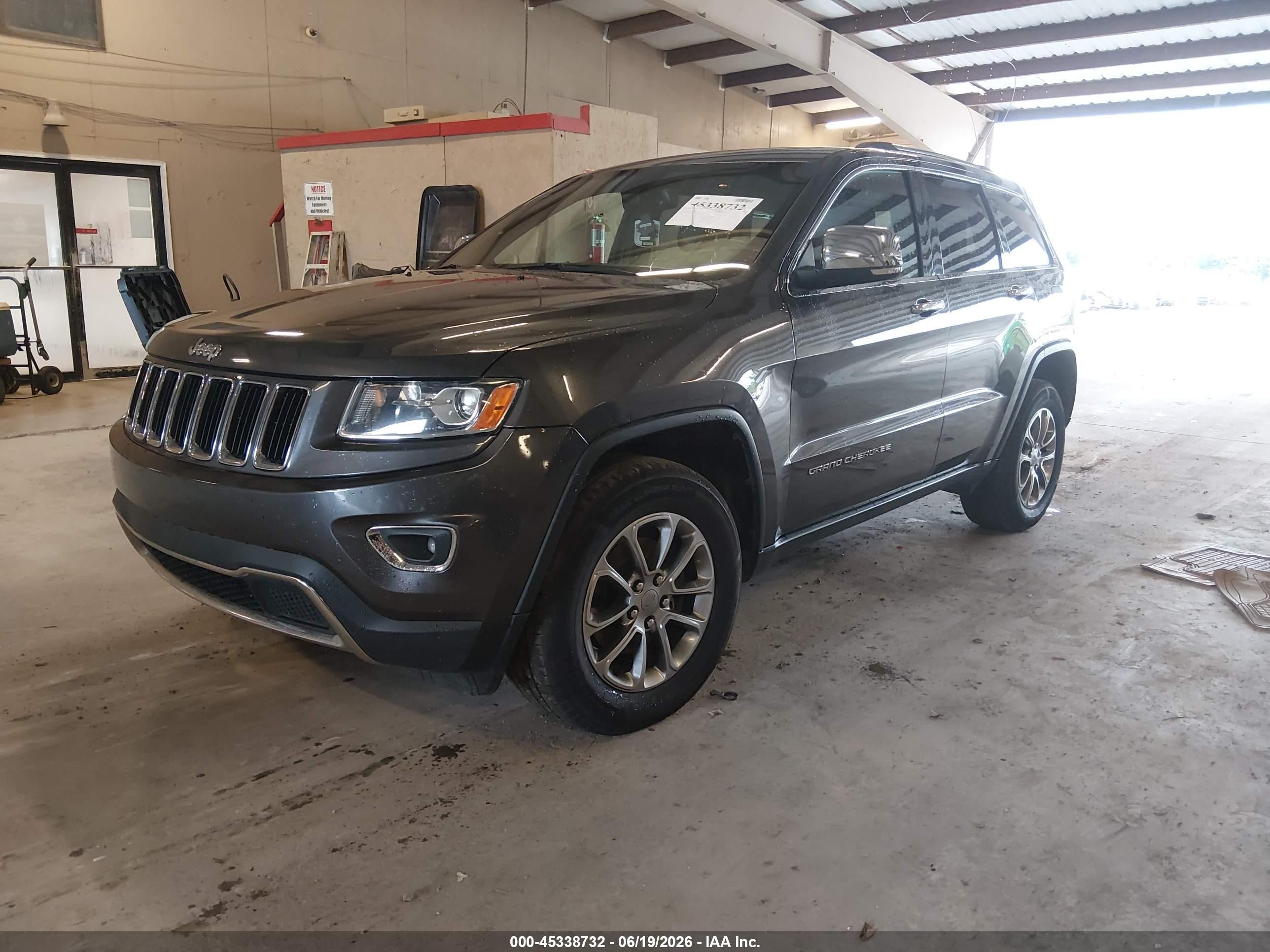 2015 Jeep Grand Cherokee Limited Gray vin: 1C4RJEBG0FC906393