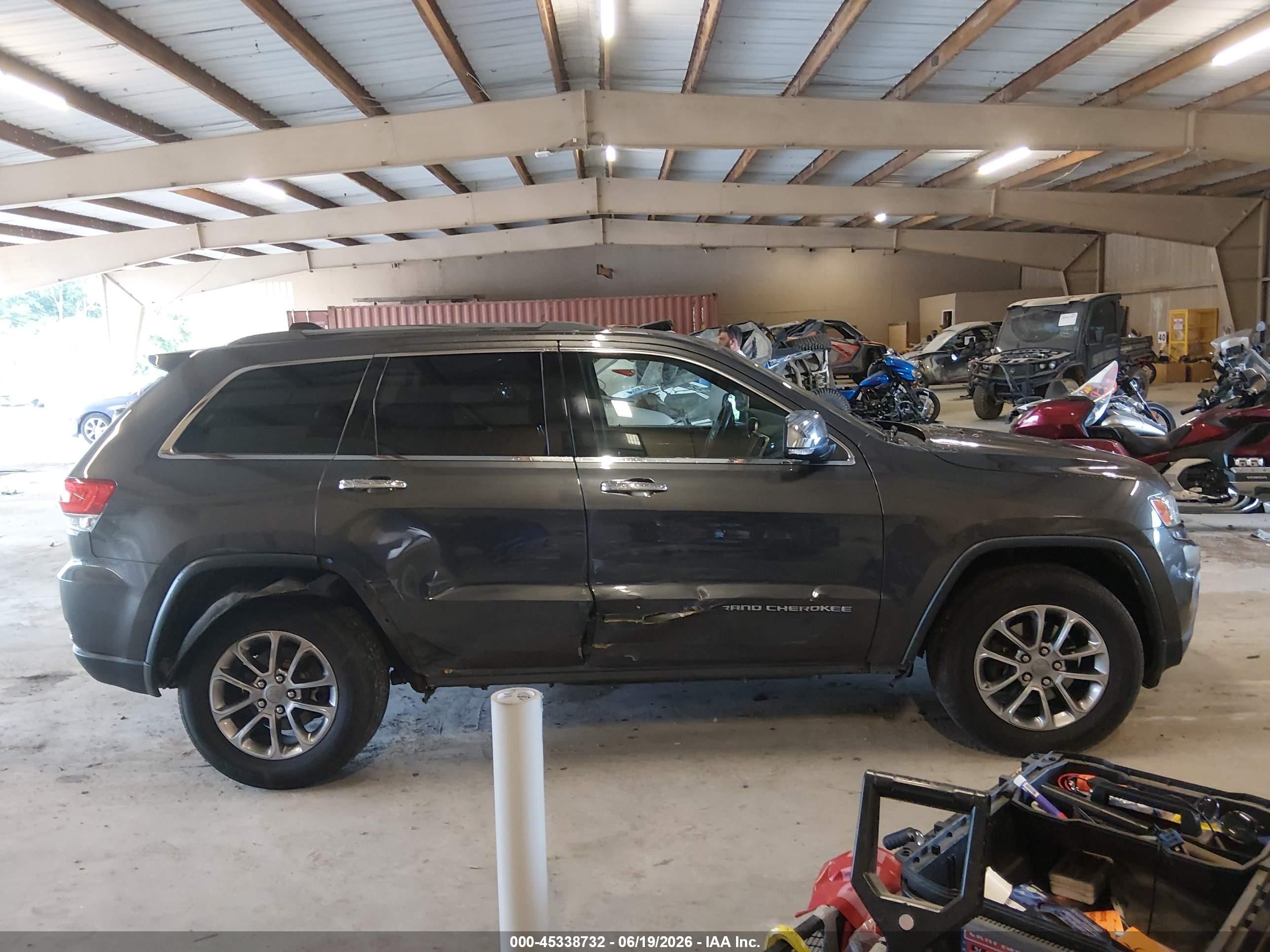 2015 Jeep Grand Cherokee Limited Gray vin: 1C4RJEBG0FC906393