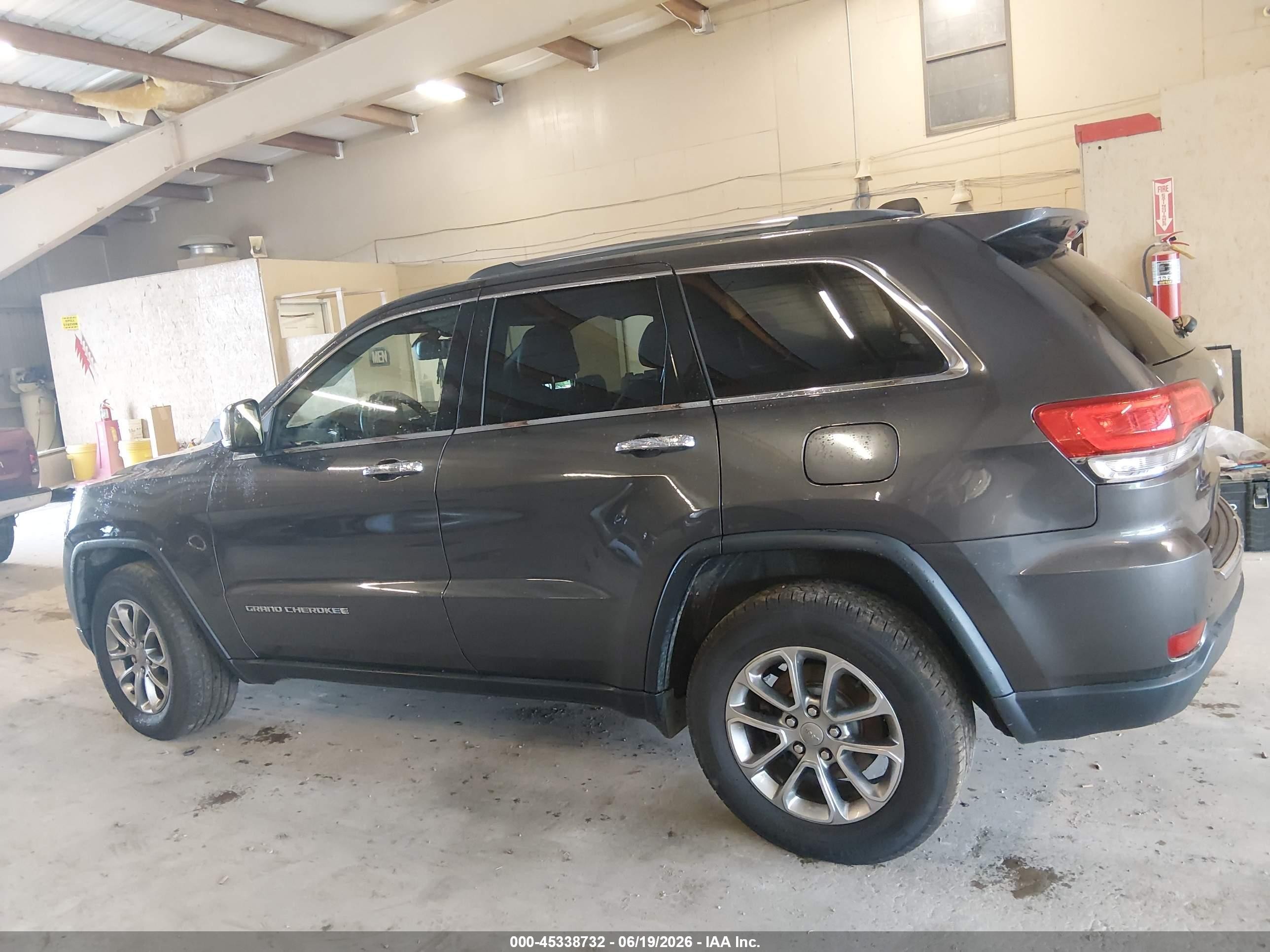 2015 Jeep Grand Cherokee Limited Gray vin: 1C4RJEBG0FC906393