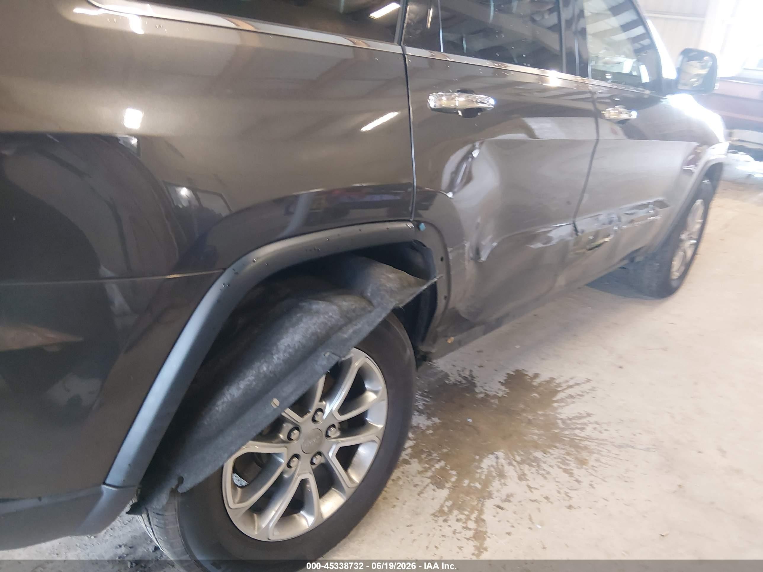 2015 Jeep Grand Cherokee Limited Gray vin: 1C4RJEBG0FC906393