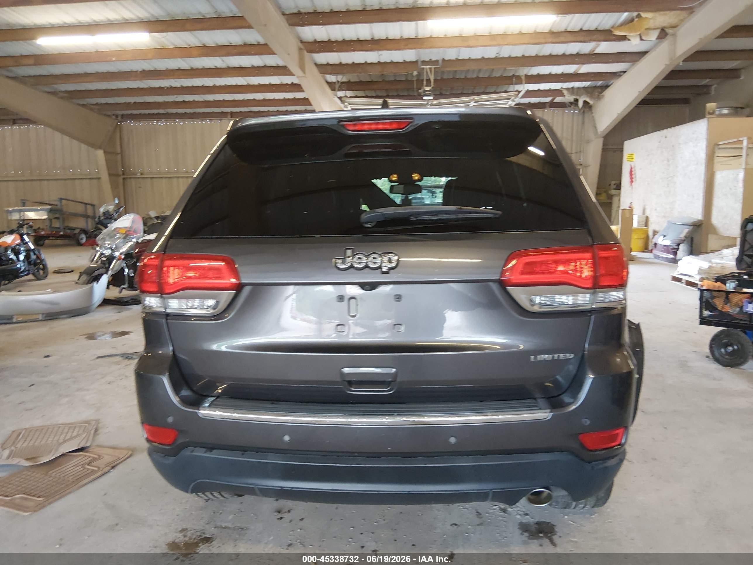 2015 Jeep Grand Cherokee Limited Gray vin: 1C4RJEBG0FC906393