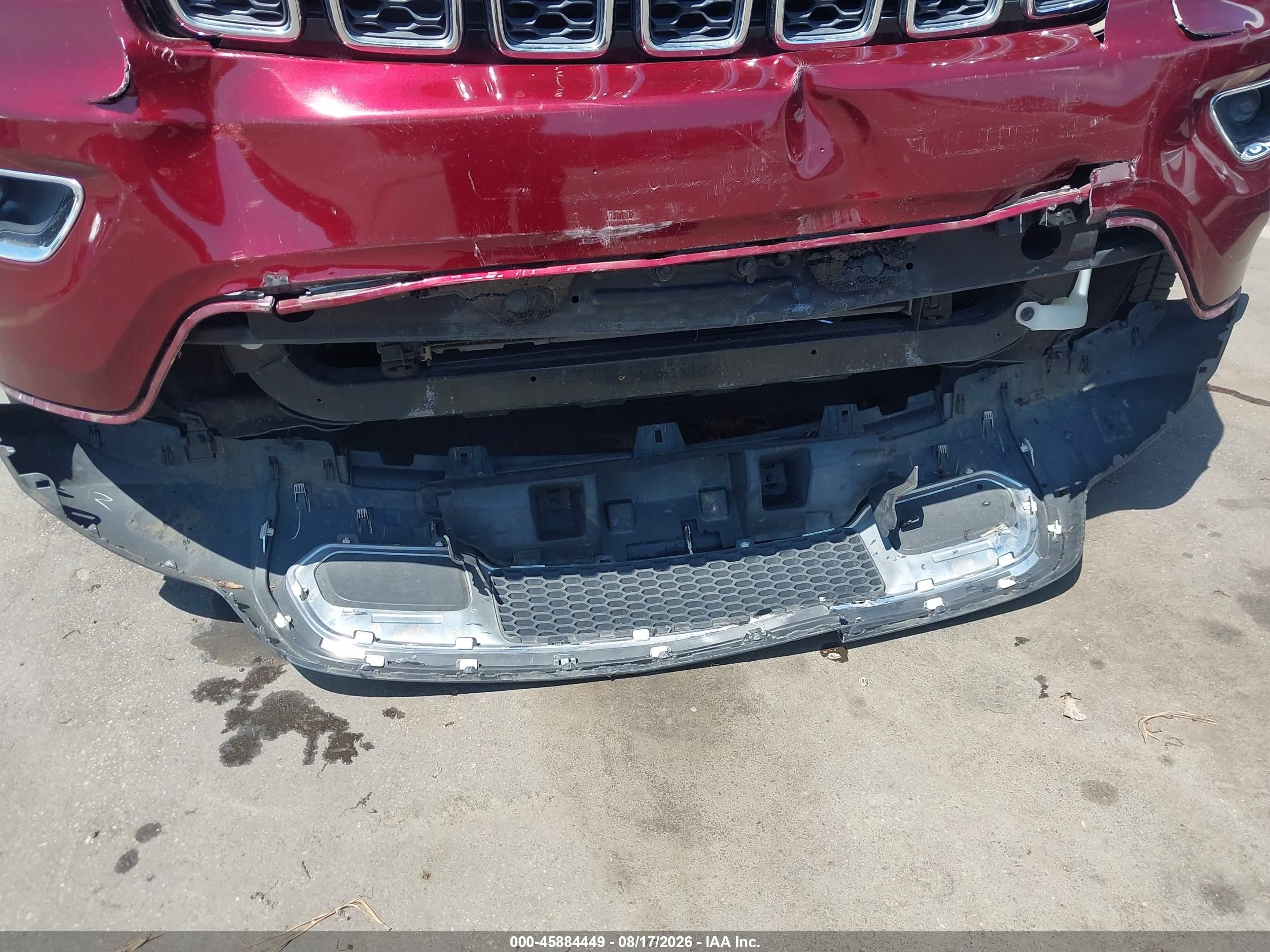 2017 Jeep Grand Cherokee Limited Темно-бордовый vin: 1C4RJEBG0HC770771