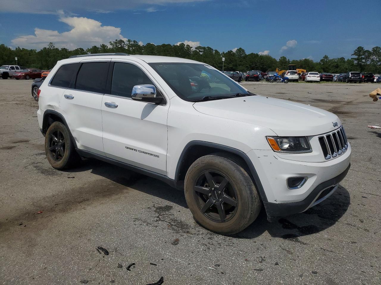 2014 Jeep Grand Cherokee Limited White vin: 1C4RJEBG1EC134064