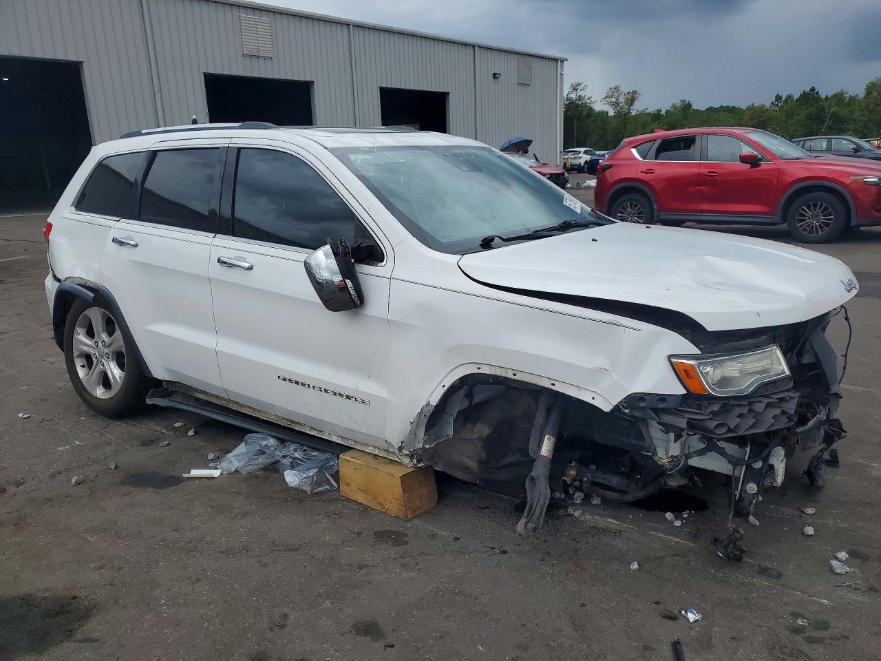 2014 Jeep Grand Cherokee Limited White vin: 1C4RJEBG1EC442206