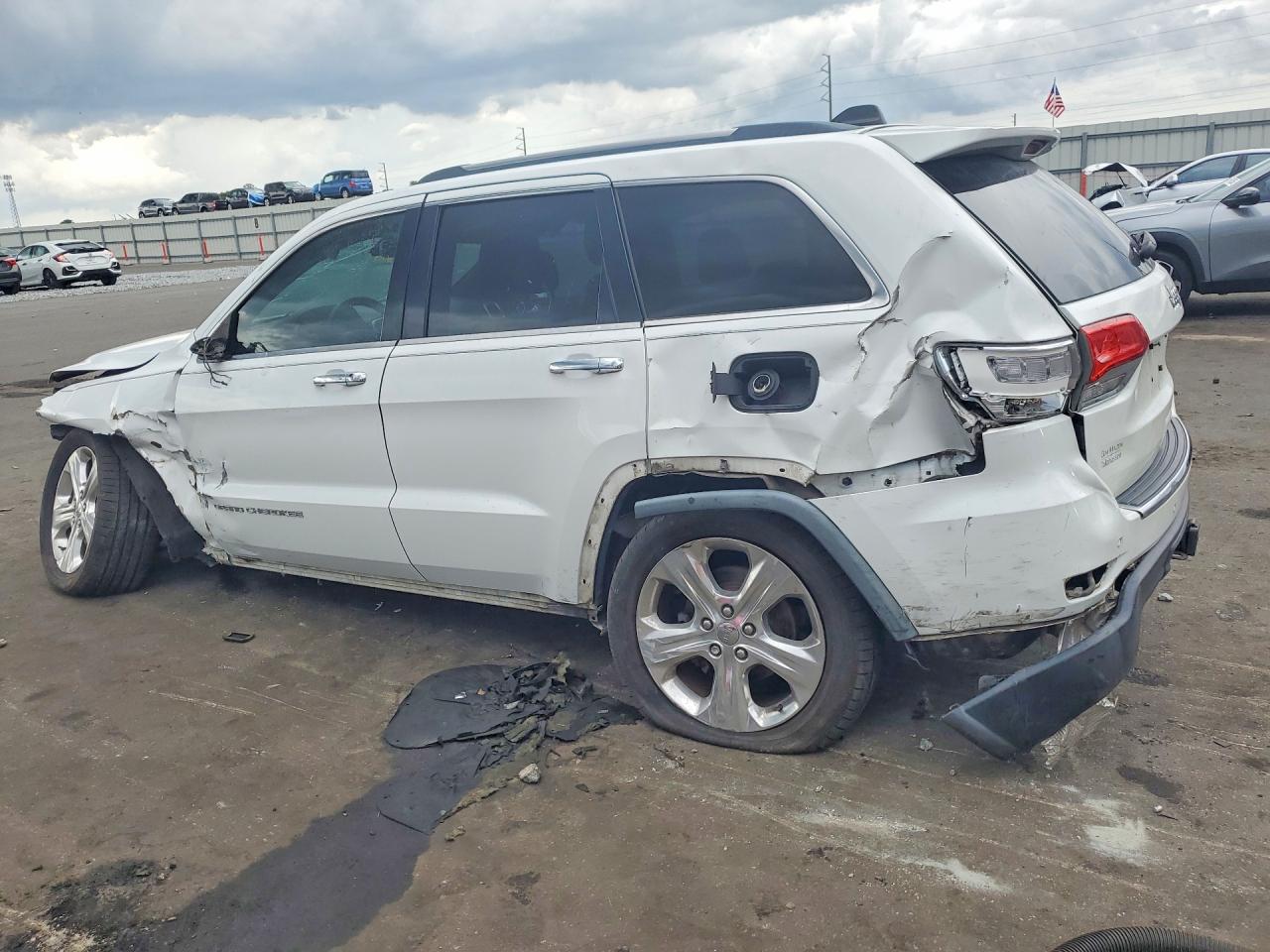 2014 Jeep Grand Cherokee Limited White vin: 1C4RJEBG1EC442206