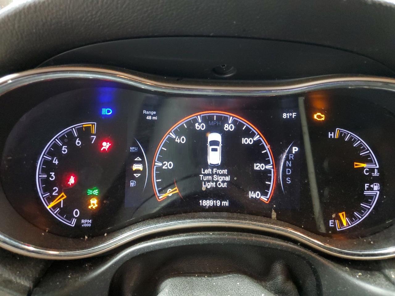 2014 Jeep Grand Cherokee Limited Black vin: 1C4RJEBG1EC461063 Damage: Warning Light - Engine, On, Unacceptable