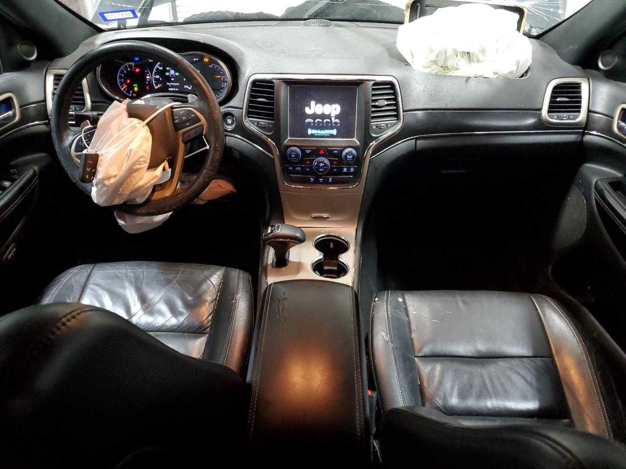 2014 Jeep Grand Cherokee Limited Black vin: 1C4RJEBG1EC461063 Damage: Front Center Armrest, Worn, Replacement Required