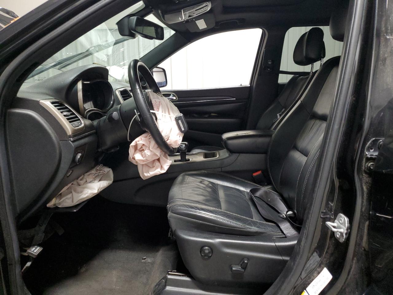2014 Jeep Grand Cherokee Limited Black vin: 1C4RJEBG1EC461063 Damage: Airbag - Front Left, Deployed, Replacement Required