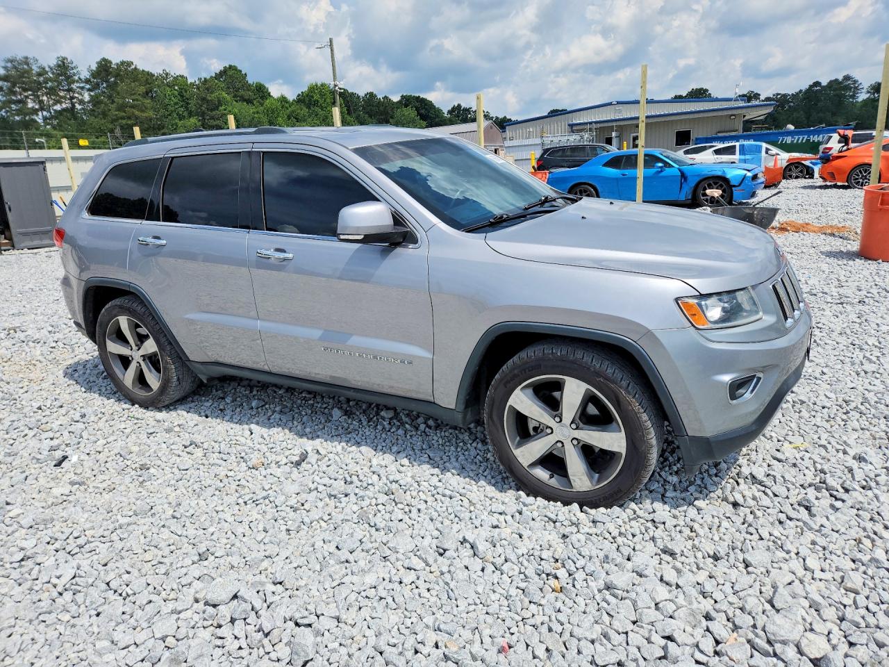 2014 Jeep Grand Cherokee Limited Silver vin: 1C4RJEBG1EC536750
