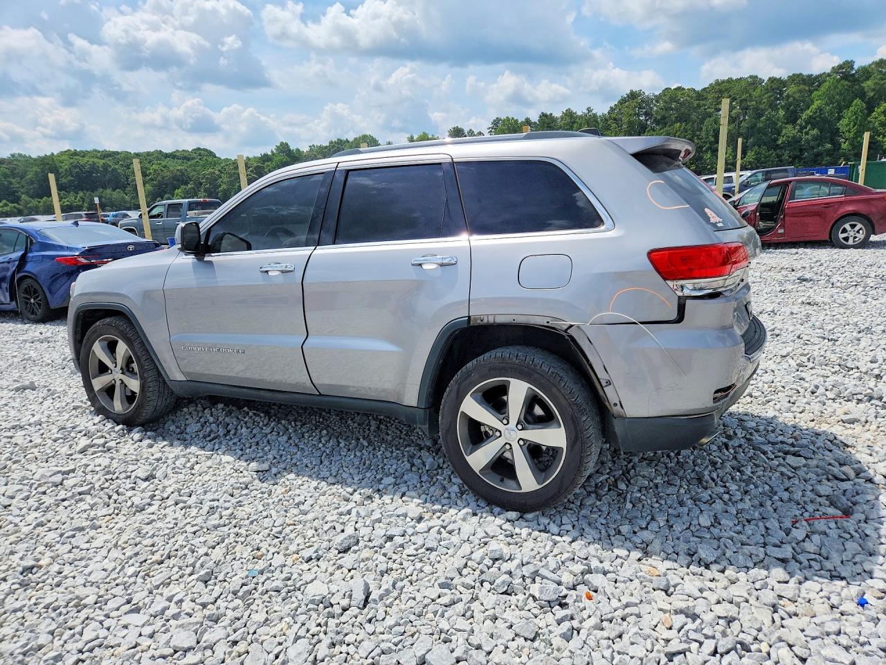 2014 Jeep Grand Cherokee Limited Silver vin: 1C4RJEBG1EC536750