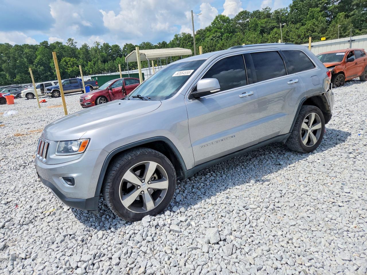 2014 Jeep Grand Cherokee Limited Silver vin: 1C4RJEBG1EC536750