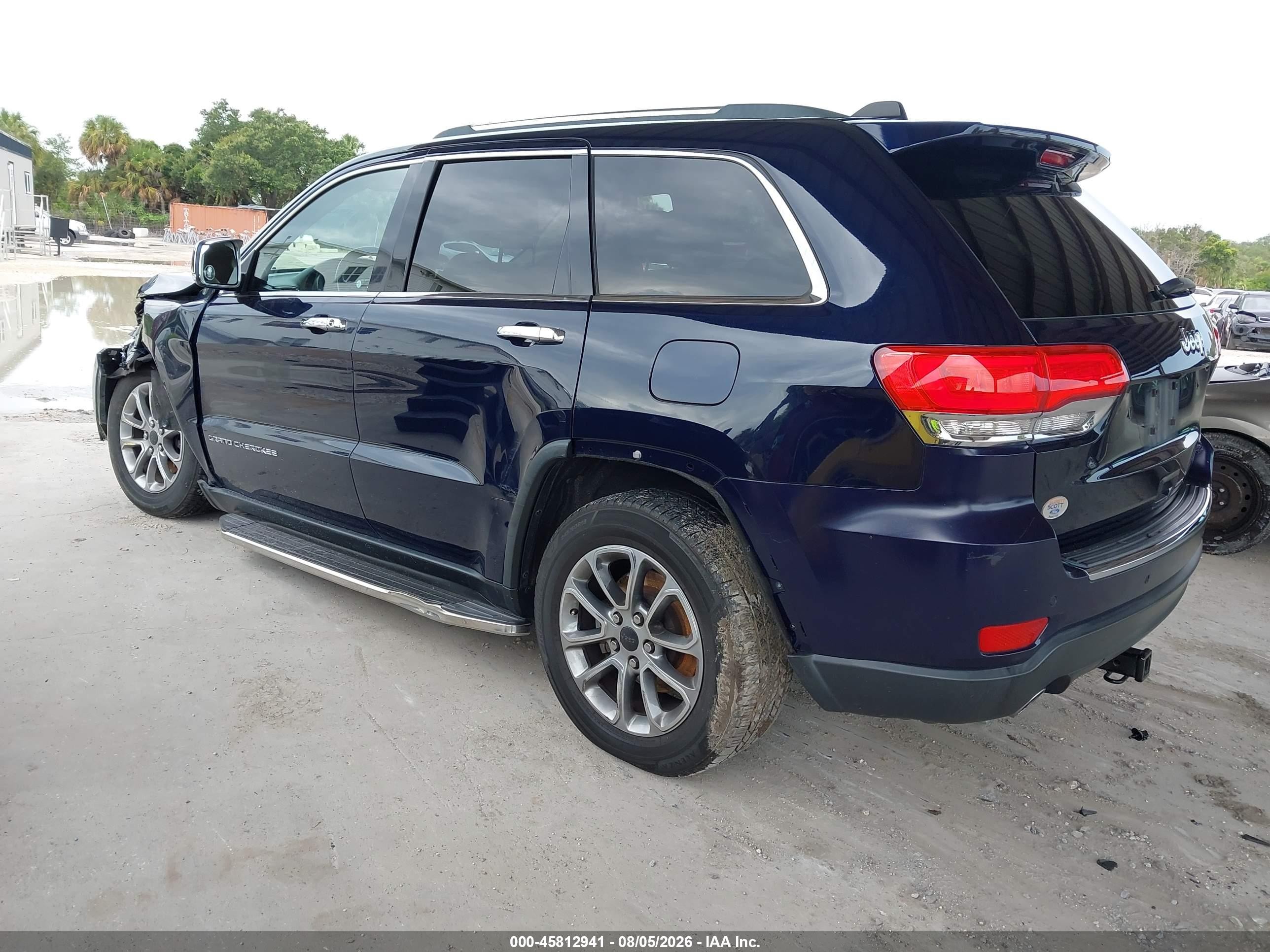 2014 Jeep Grand Cherokee Limited Dark Blue vin: 1C4RJEBG1EC573555