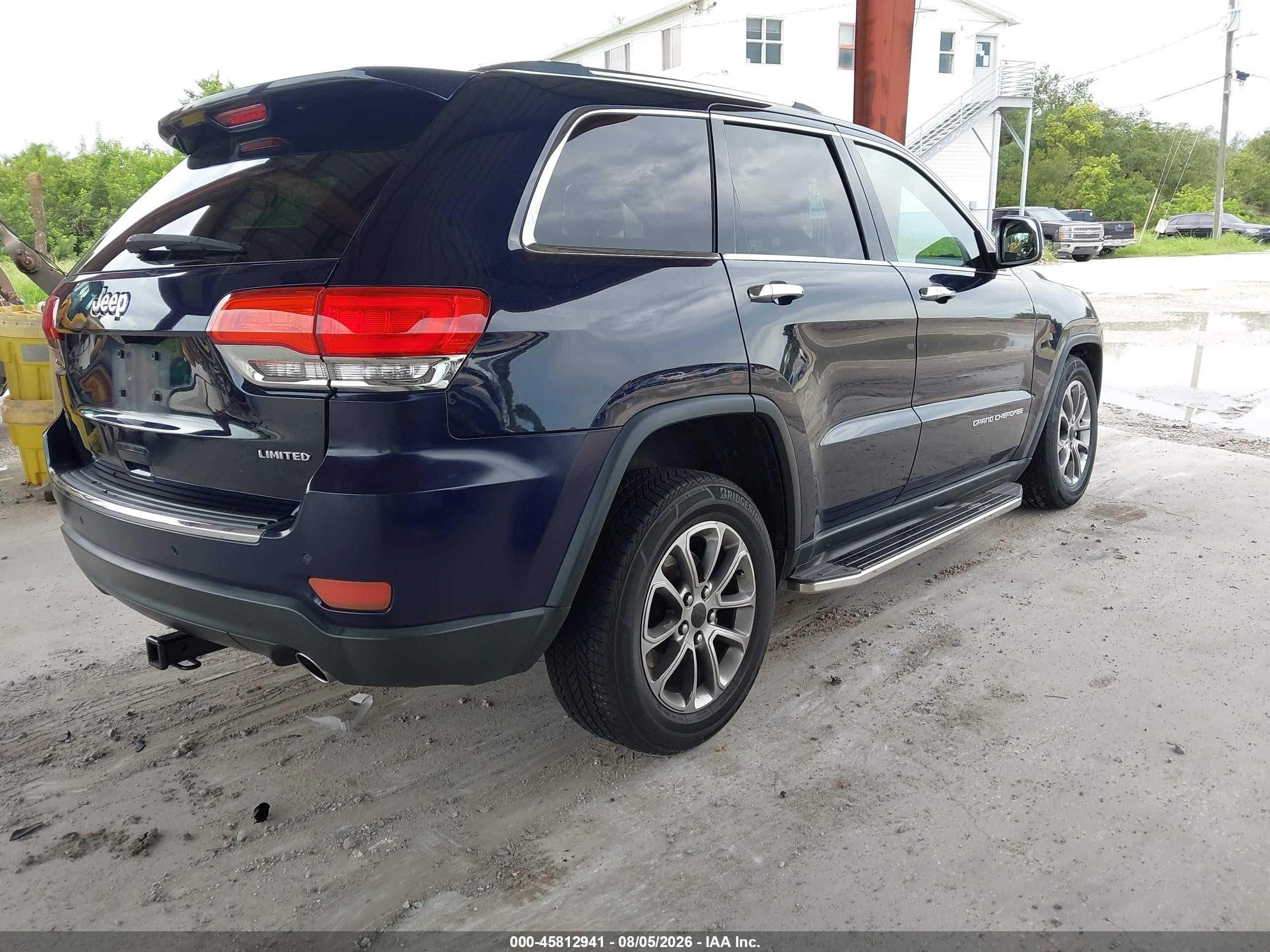 2014 Jeep Grand Cherokee Limited Dark Blue vin: 1C4RJEBG1EC573555