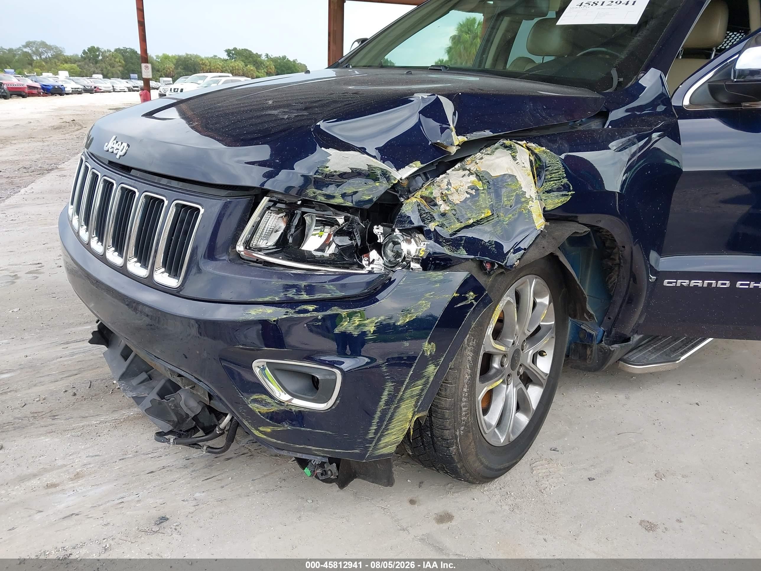 2014 Jeep Grand Cherokee Limited Dark Blue vin: 1C4RJEBG1EC573555