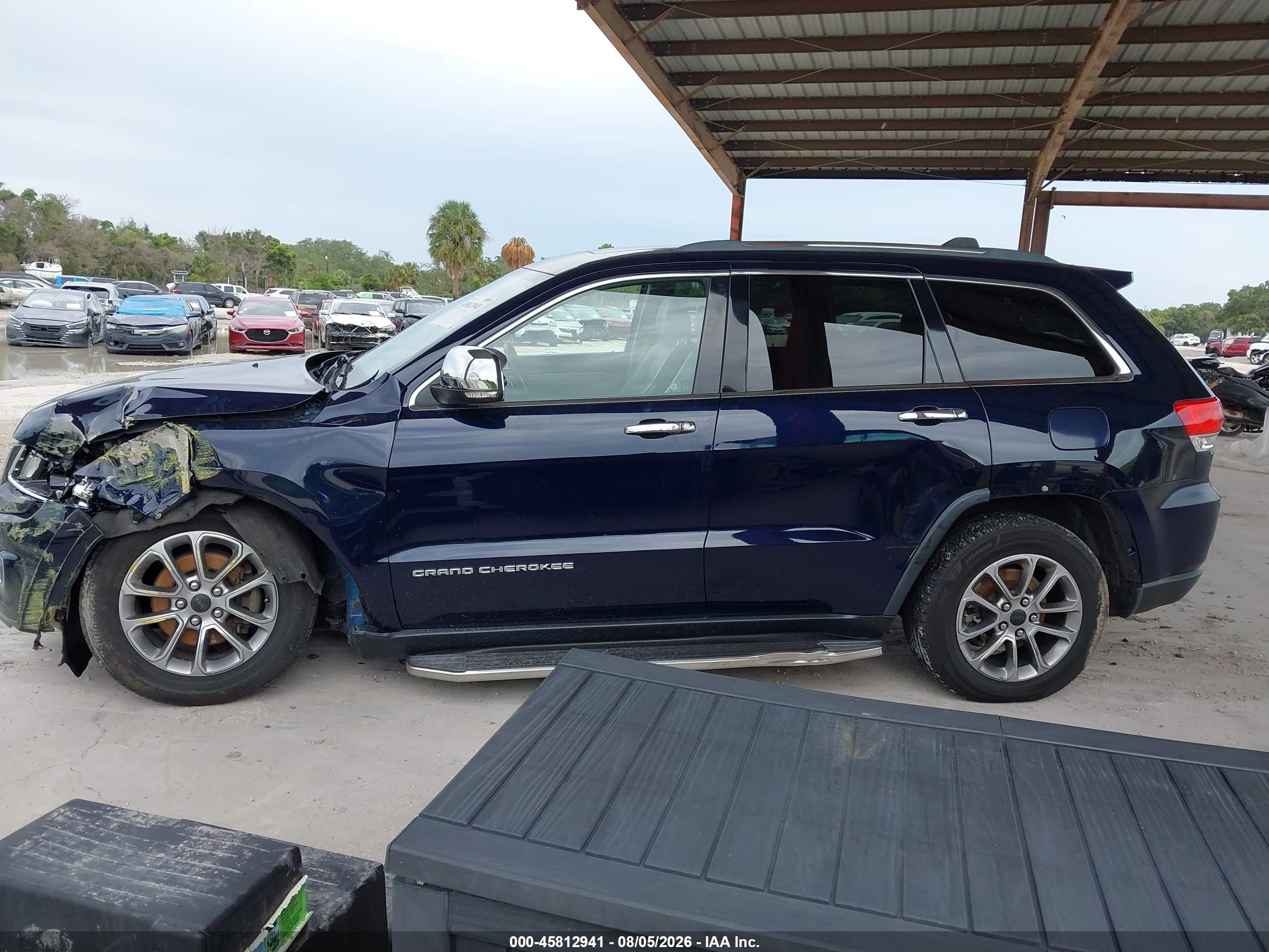 2014 Jeep Grand Cherokee Limited Dark Blue vin: 1C4RJEBG1EC573555