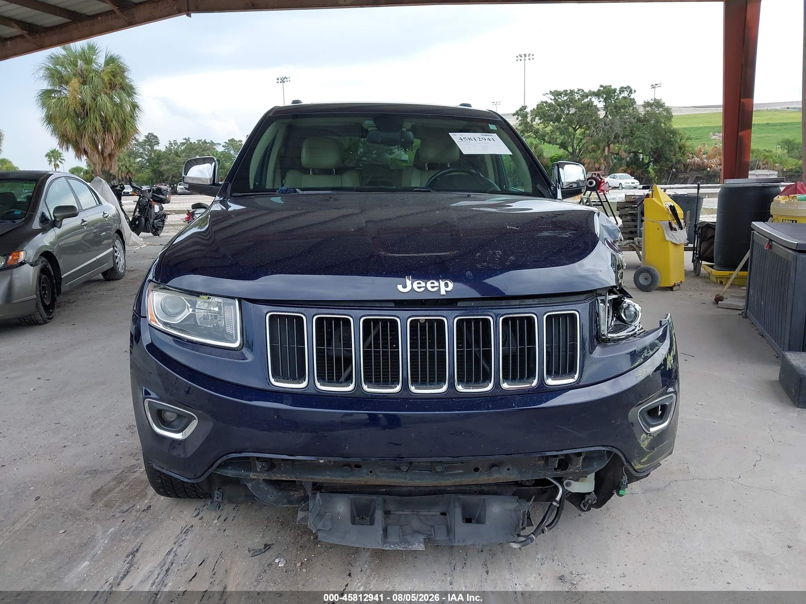 2014 Jeep Grand Cherokee Limited Dark Blue vin: 1C4RJEBG1EC573555