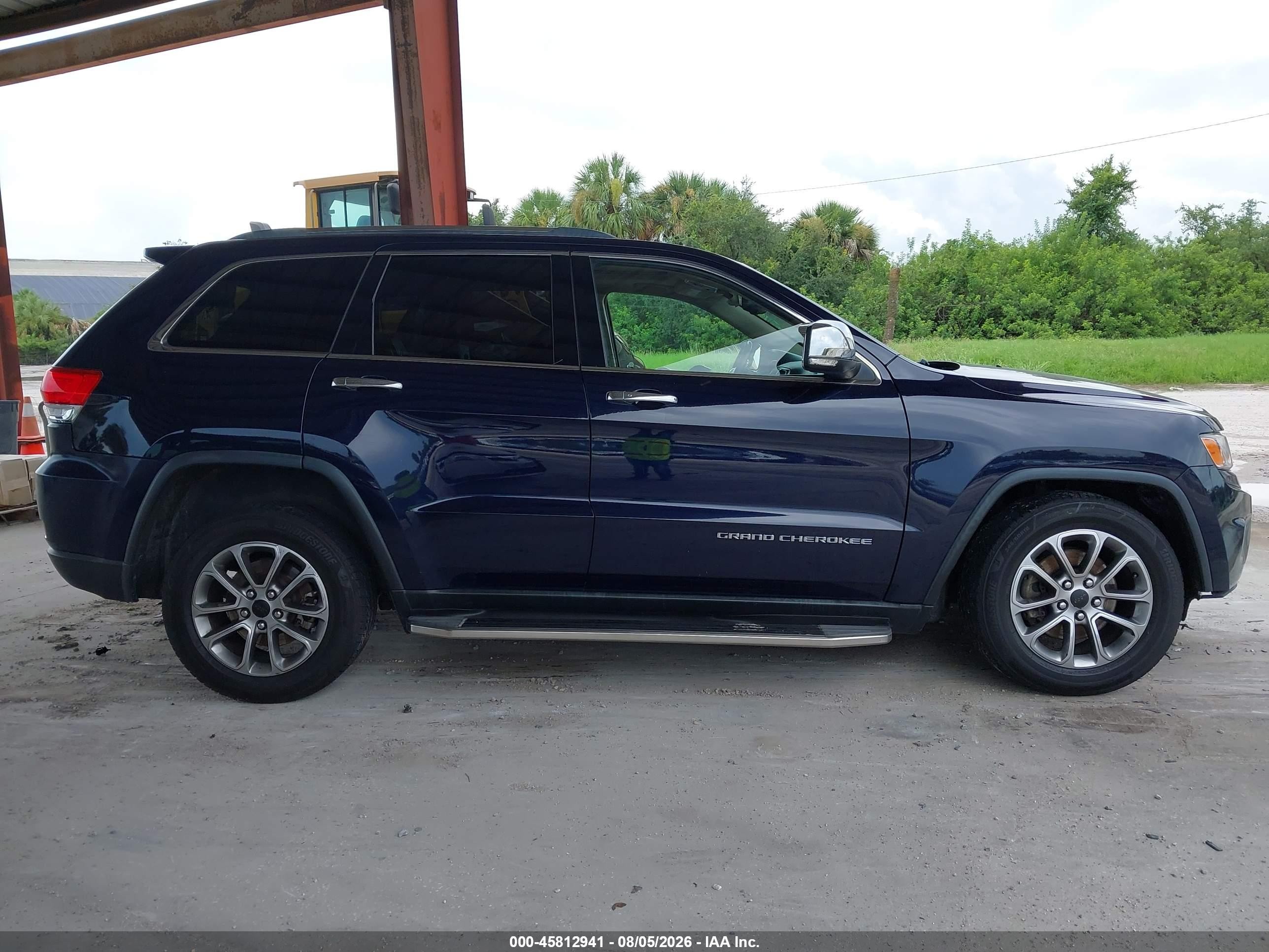 2014 Jeep Grand Cherokee Limited Dark Blue vin: 1C4RJEBG1EC573555