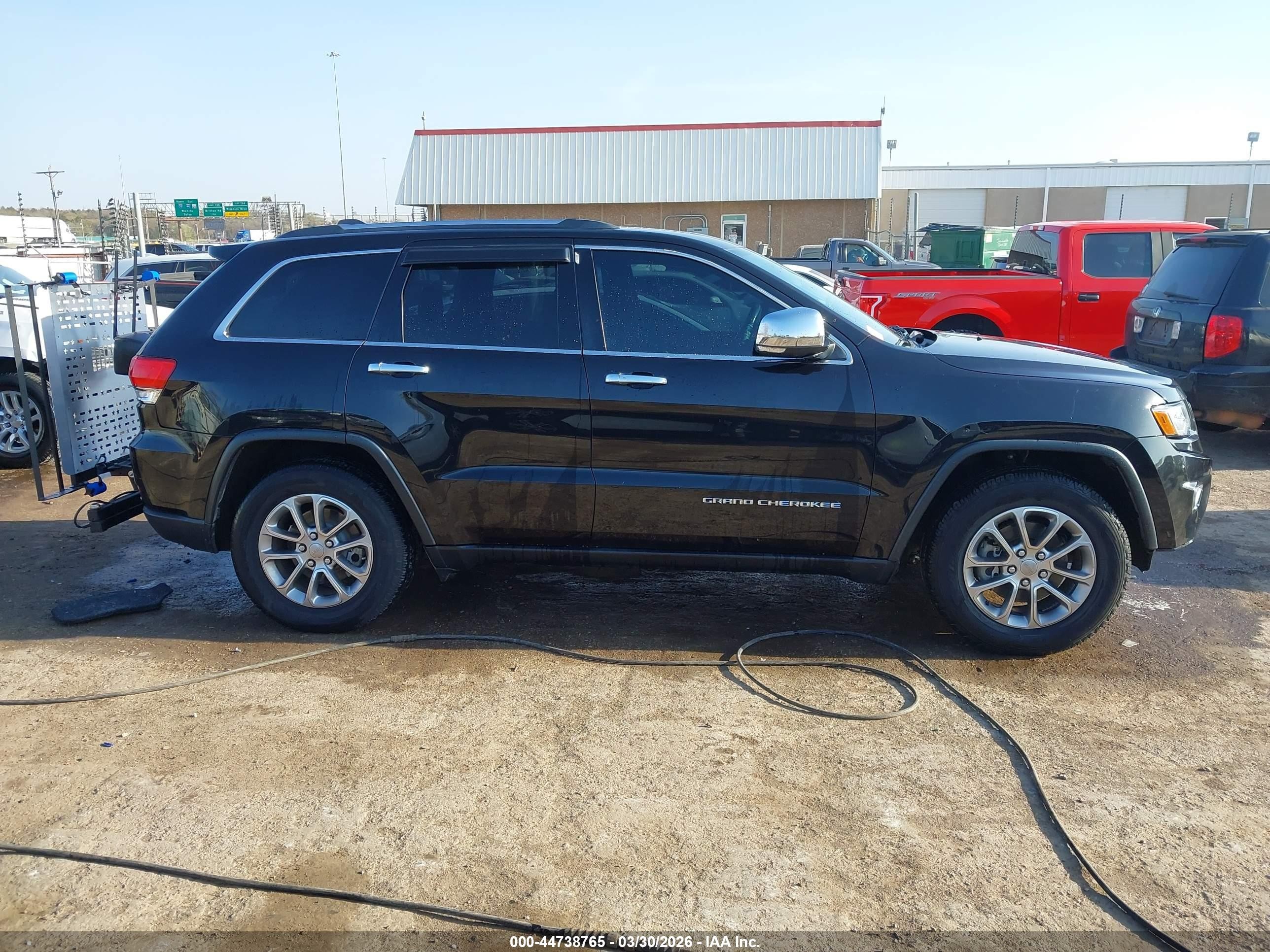 2015 Jeep Grand Cherokee Limited Black vin: 1C4RJEBG1FC217141