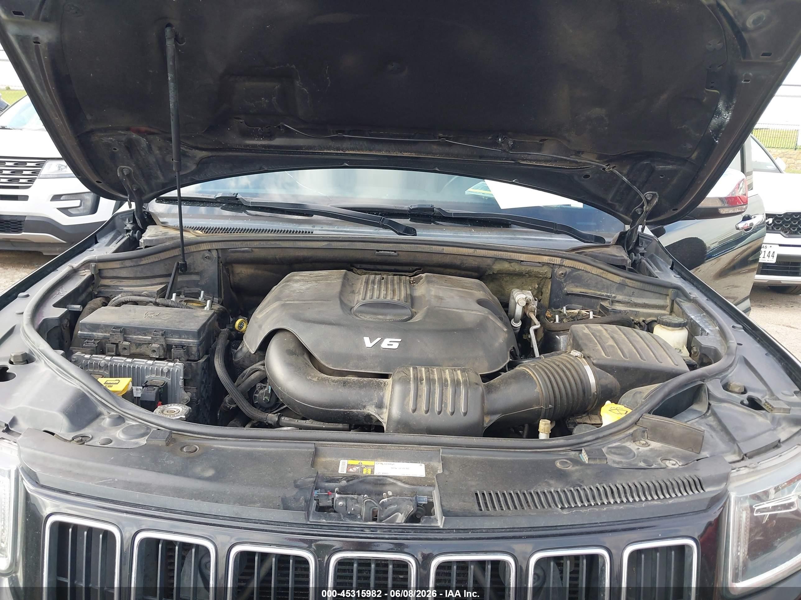 2015 Jeep Grand Cherokee Limited Black vin: 1C4RJEBG1FC220153