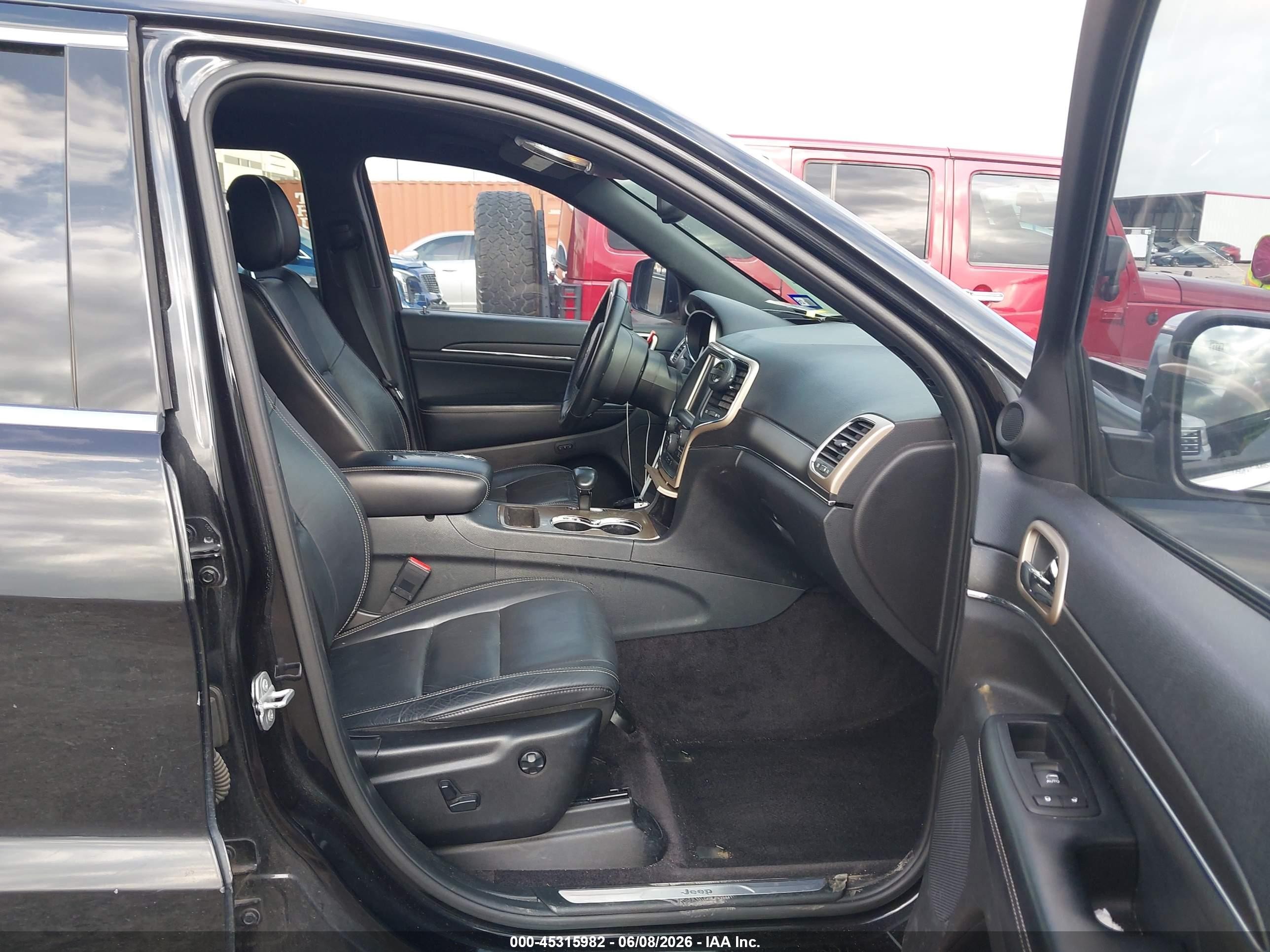 2015 Jeep Grand Cherokee Limited Black vin: 1C4RJEBG1FC220153
