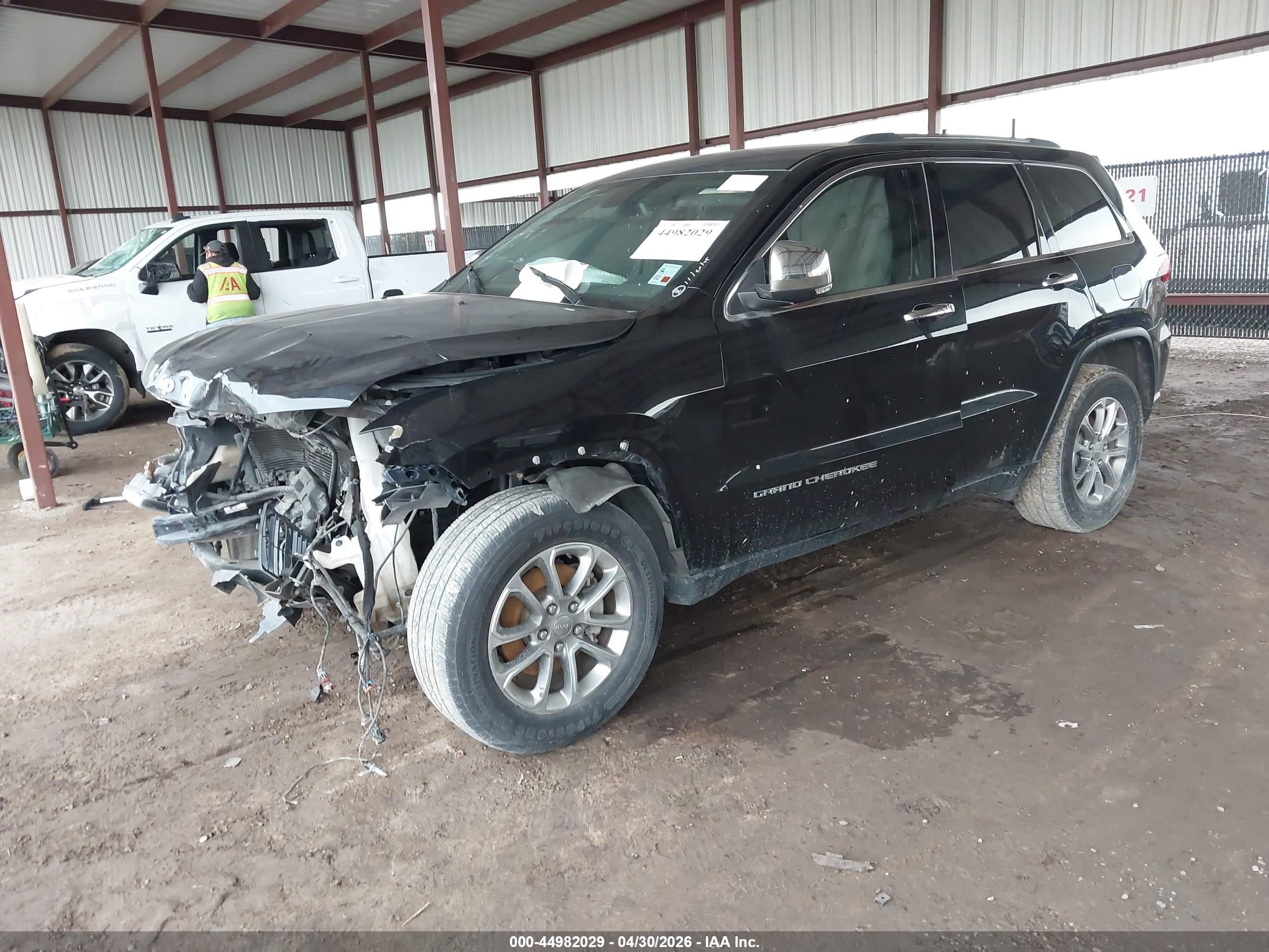 2015 Jeep Grand Cherokee Limited Black vin: 1C4RJEBG1FC231010