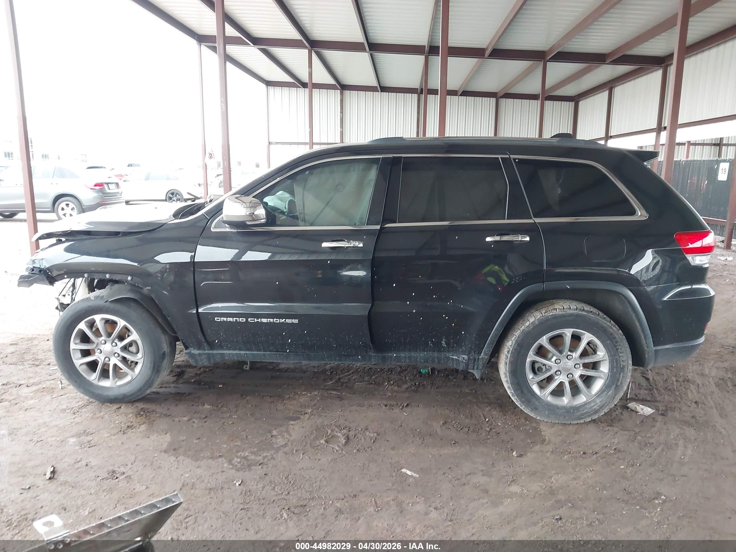 2015 Jeep Grand Cherokee Limited Black vin: 1C4RJEBG1FC231010