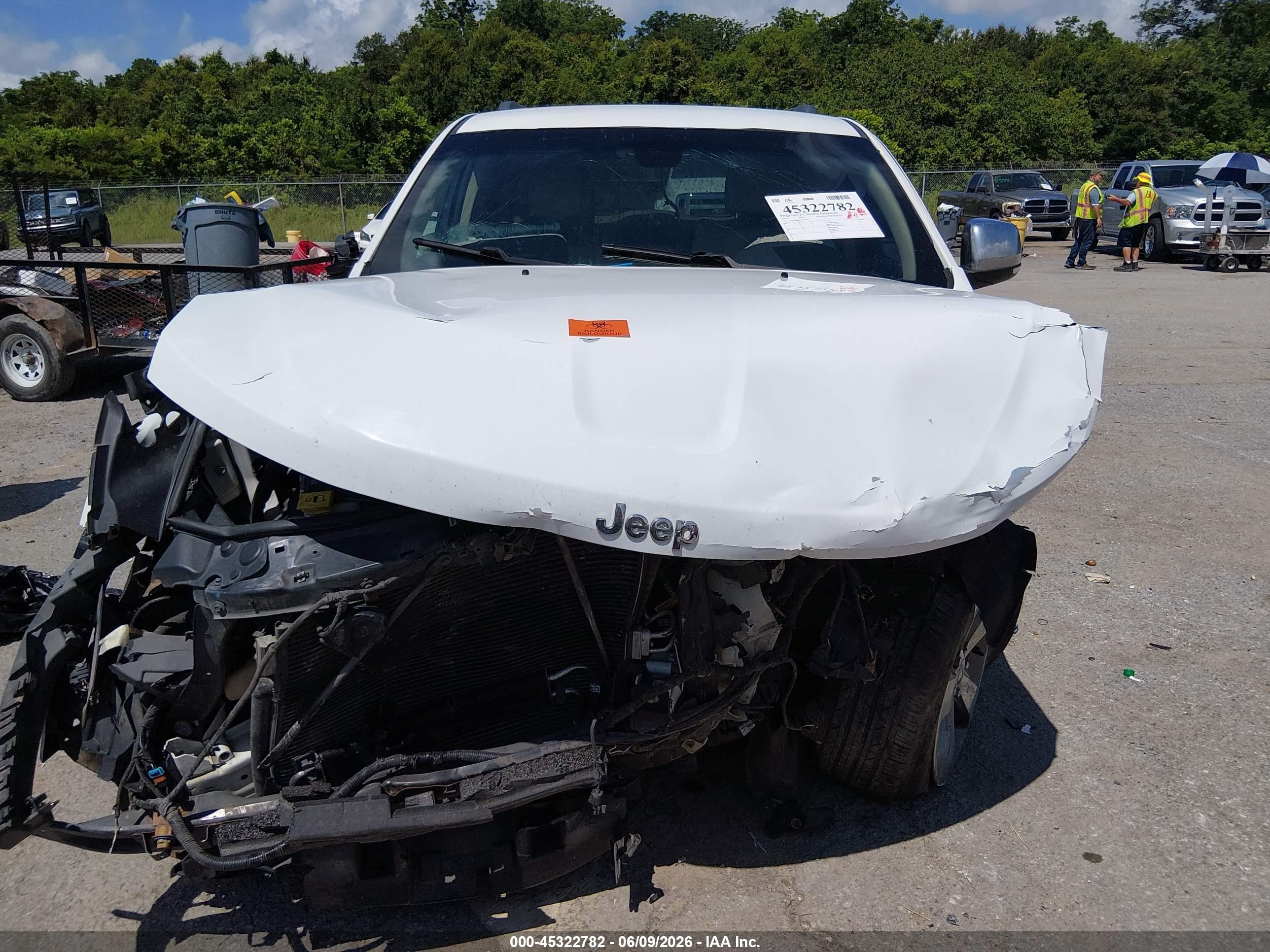 2015 Jeep Grand Cherokee Limited White vin: 1C4RJEBG1FC614901