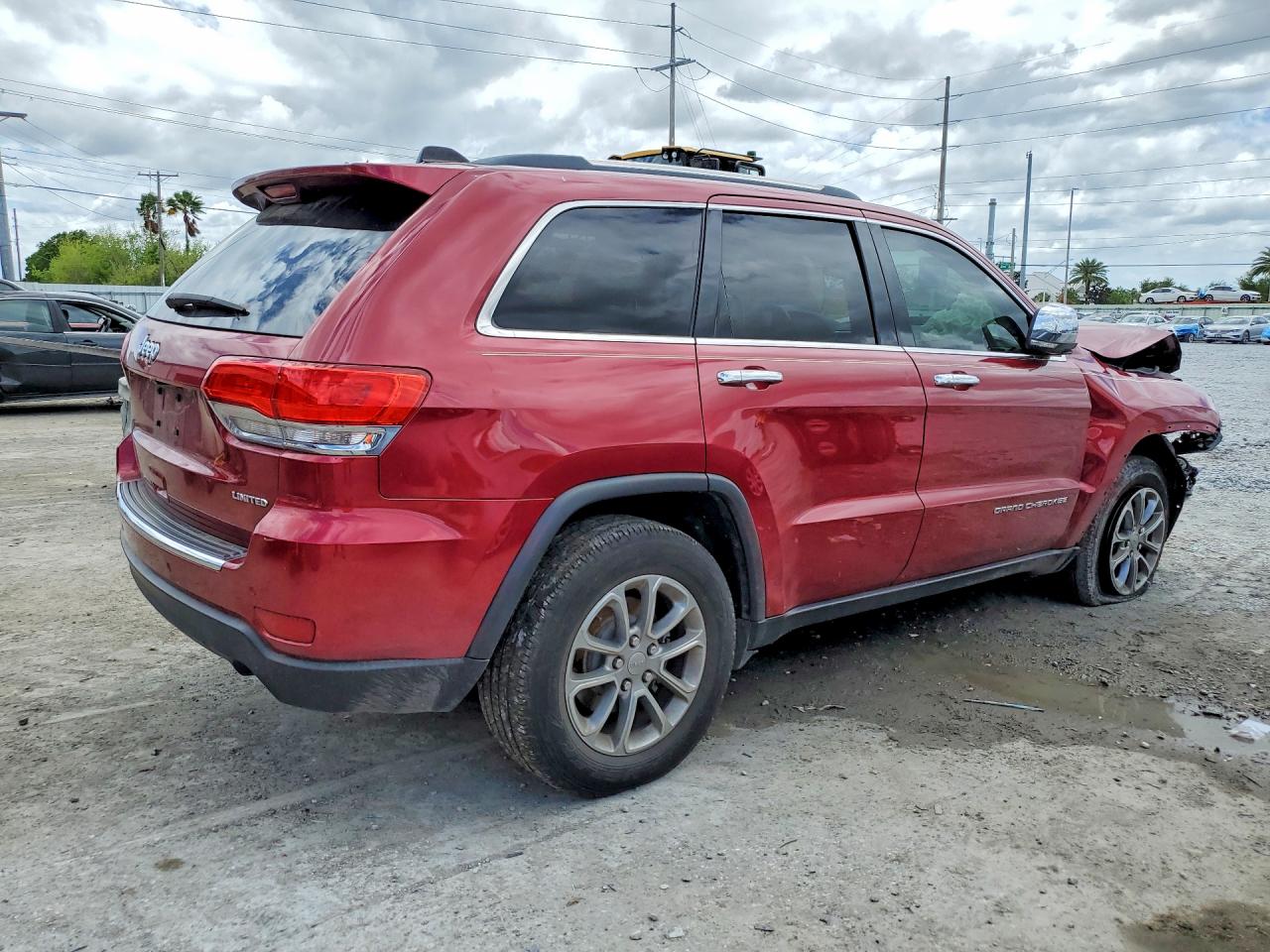 2015 Jeep Grand Cherokee Limited Red vin: 1C4RJEBG1FC616275