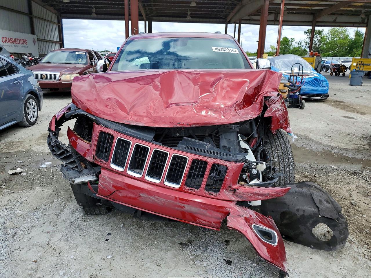 2015 Jeep Grand Cherokee Limited Red vin: 1C4RJEBG1FC616275