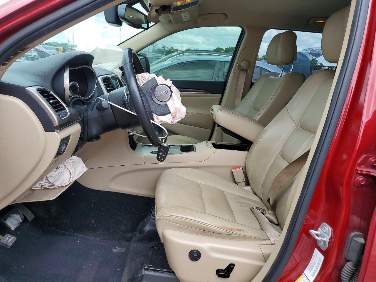2015 Jeep Grand Cherokee Limited Red vin: 1C4RJEBG1FC616275