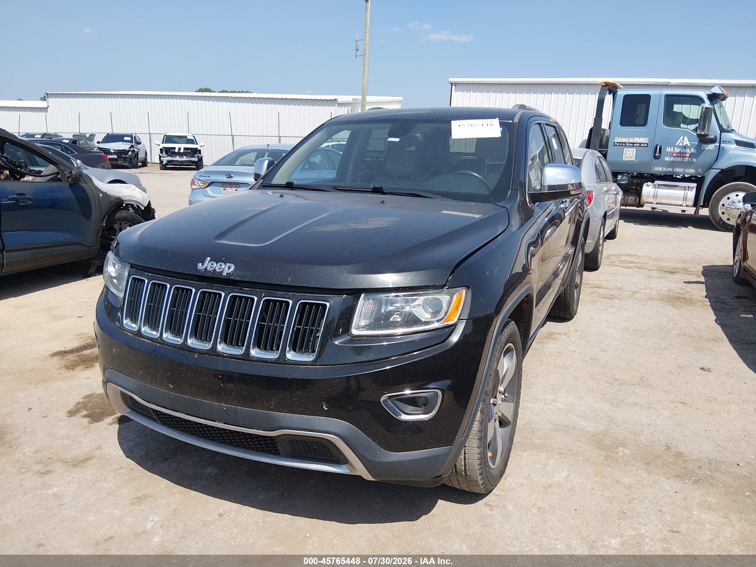 2015 Jeep Grand Cherokee Limited Black vin: 1C4RJEBG1FC629687