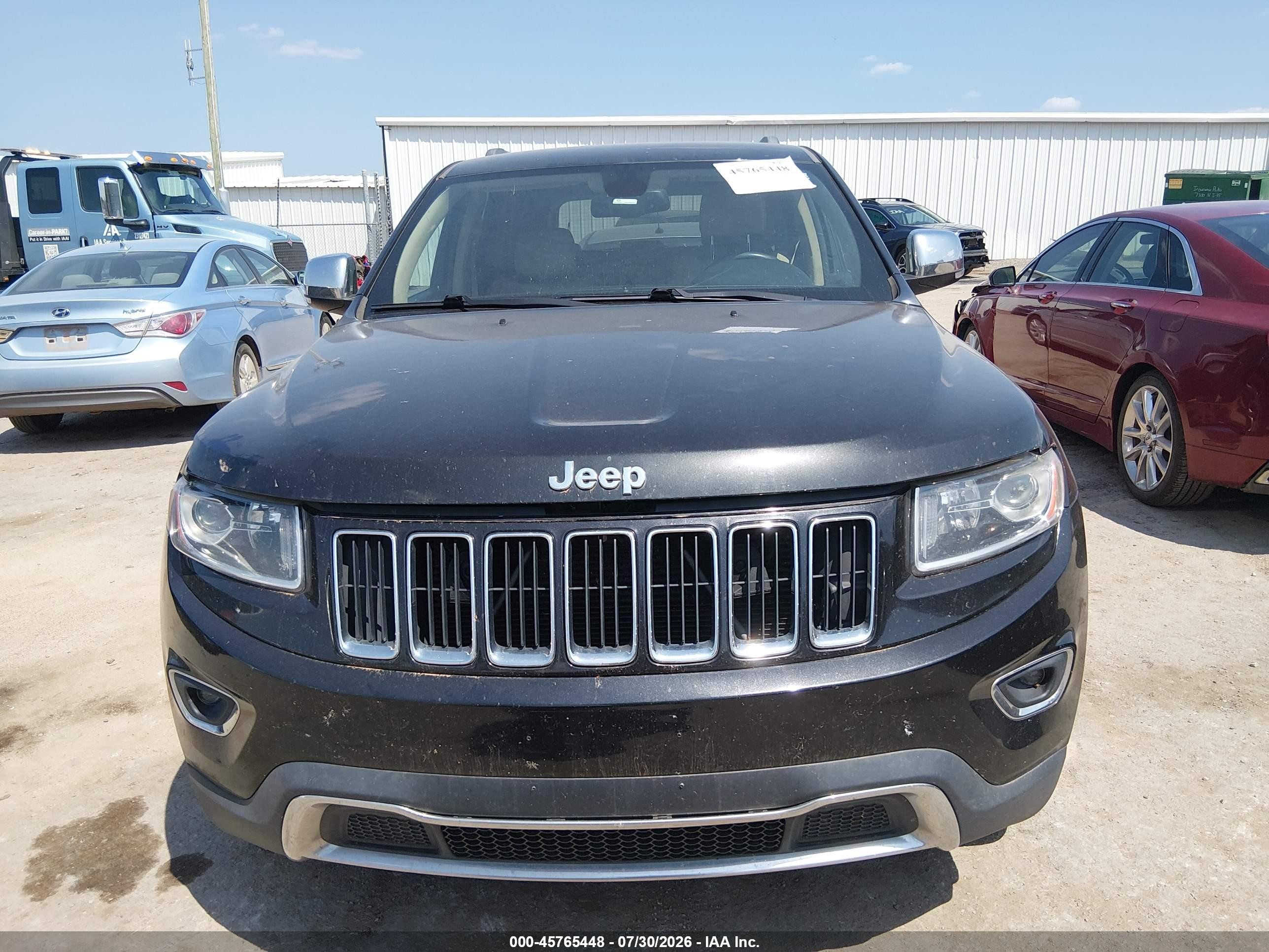 2015 Jeep Grand Cherokee Limited Black vin: 1C4RJEBG1FC629687