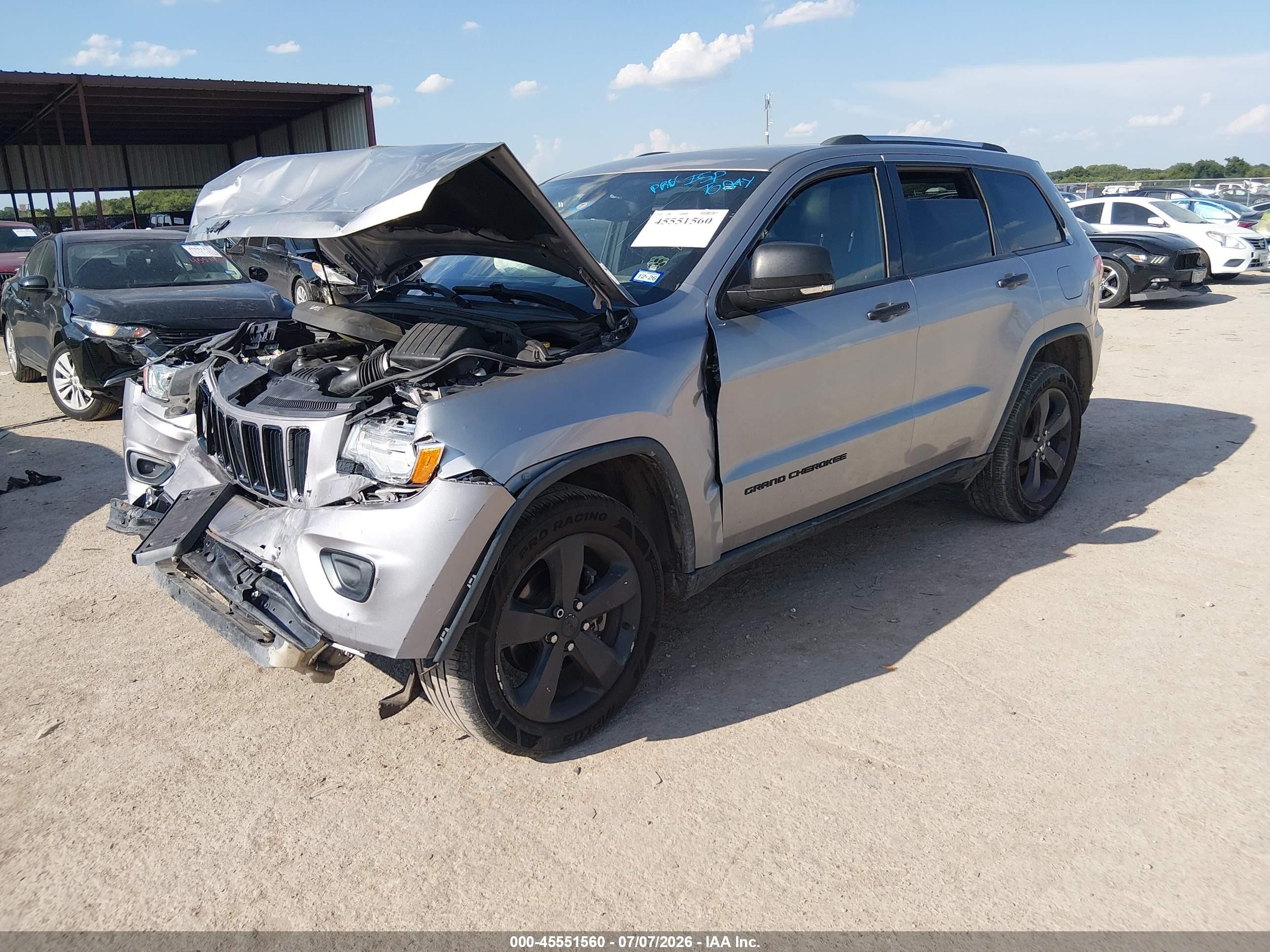 2015 Jeep Grand Cherokee Limited Silver vin: 1C4RJEBG1FC640253