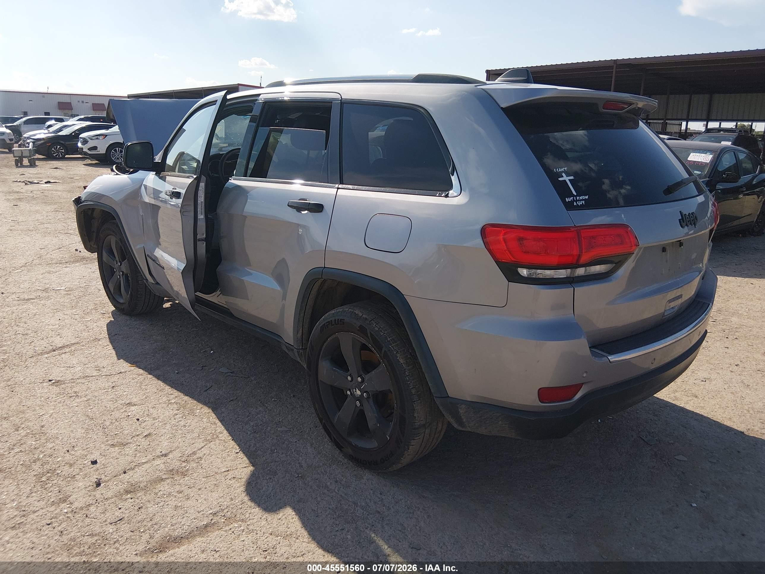 2015 Jeep Grand Cherokee Limited Silver vin: 1C4RJEBG1FC640253