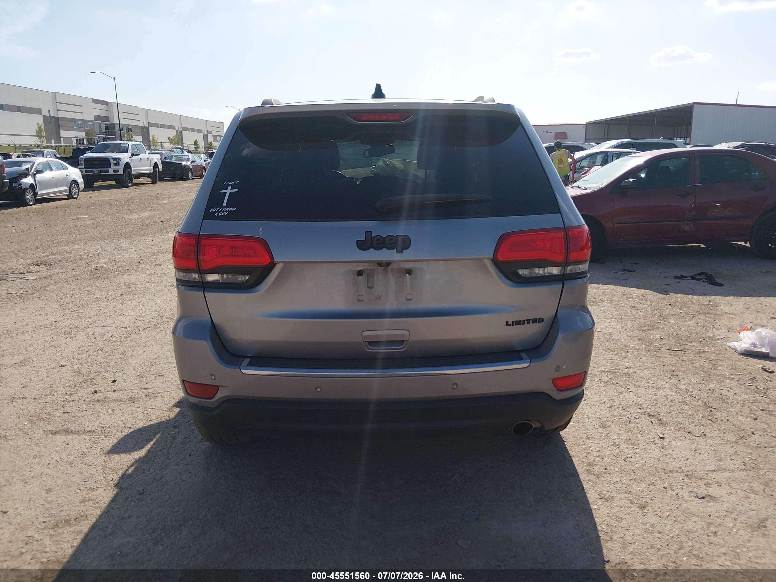 2015 Jeep Grand Cherokee Limited Silver vin: 1C4RJEBG1FC640253