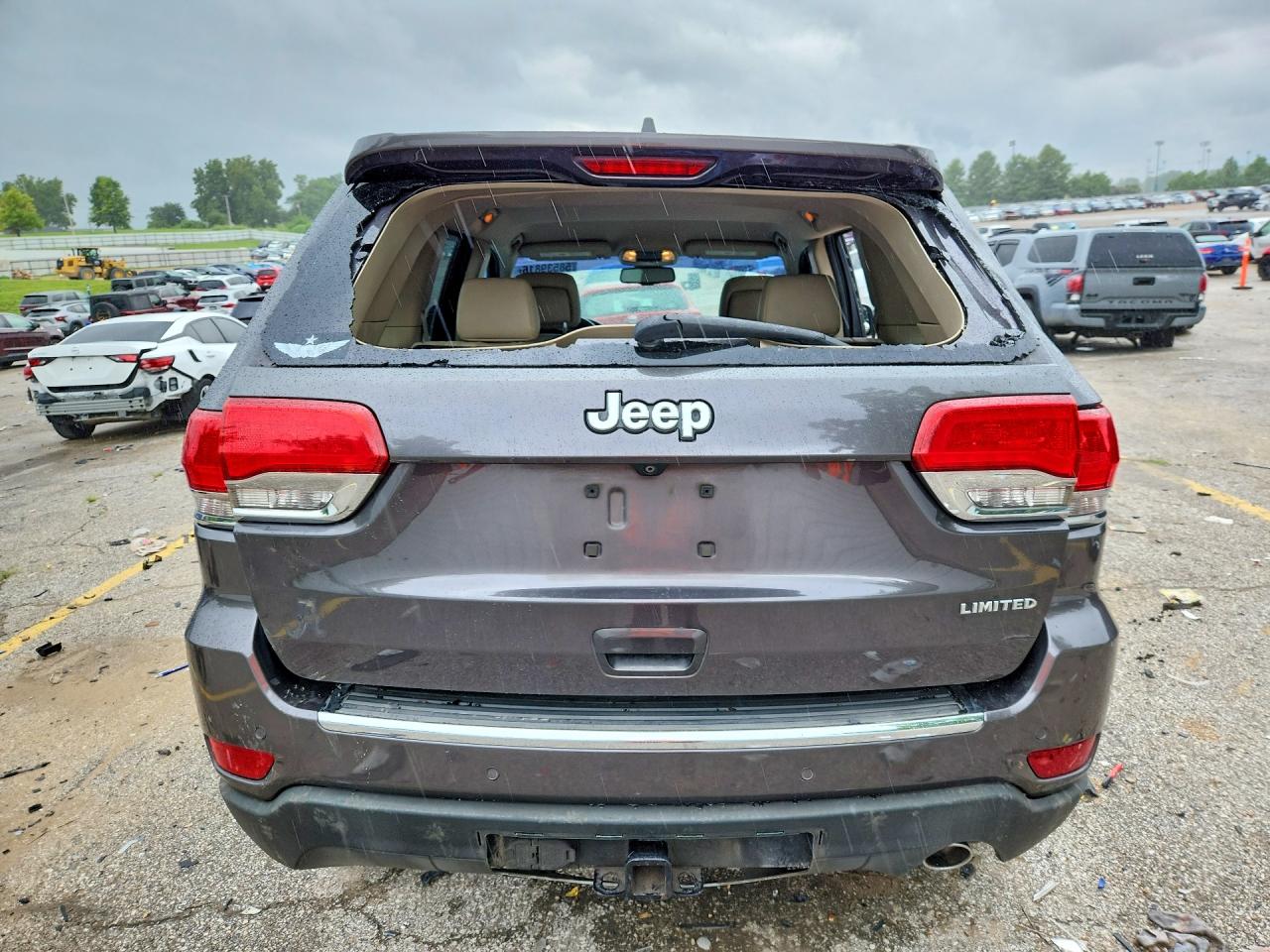 2015 Jeep Grand Cherokee Limited Gray vin: 1C4RJEBG1FC713959