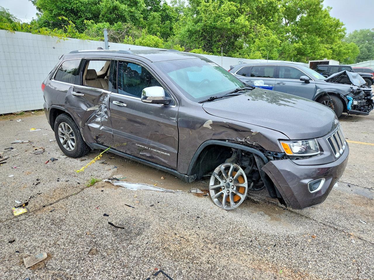 2015 Jeep Grand Cherokee Limited Gray vin: 1C4RJEBG1FC713959