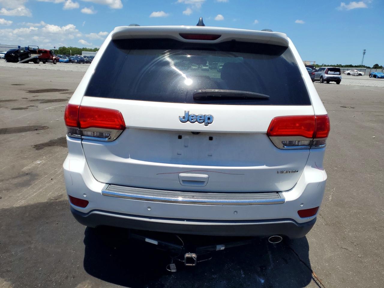 2015 Jeep Grand Cherokee Limited White vin: 1C4RJEBG1FC741115