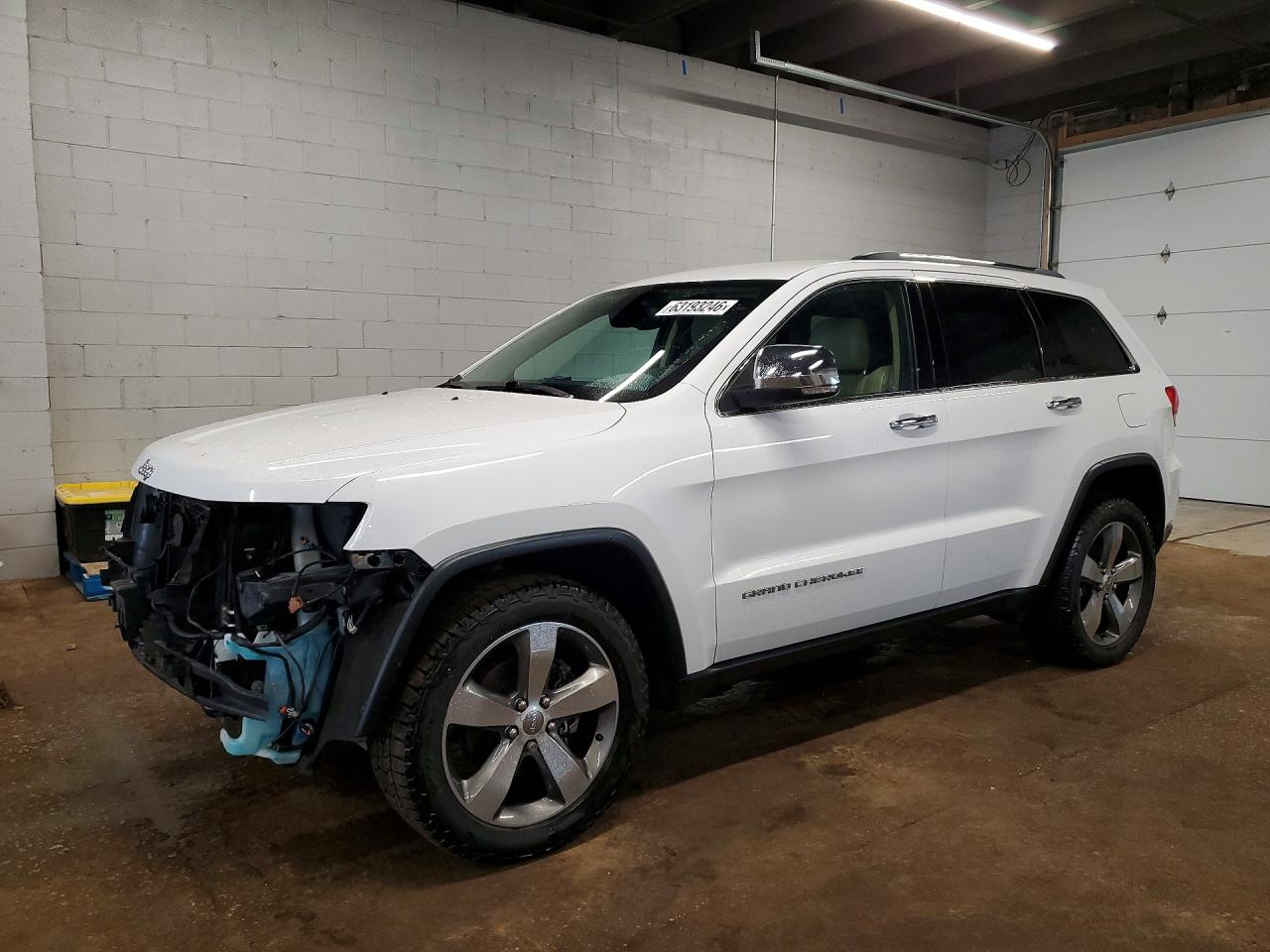 2015 Jeep Grand Cherokee Limited White vin: 1C4RJEBG1FC742619