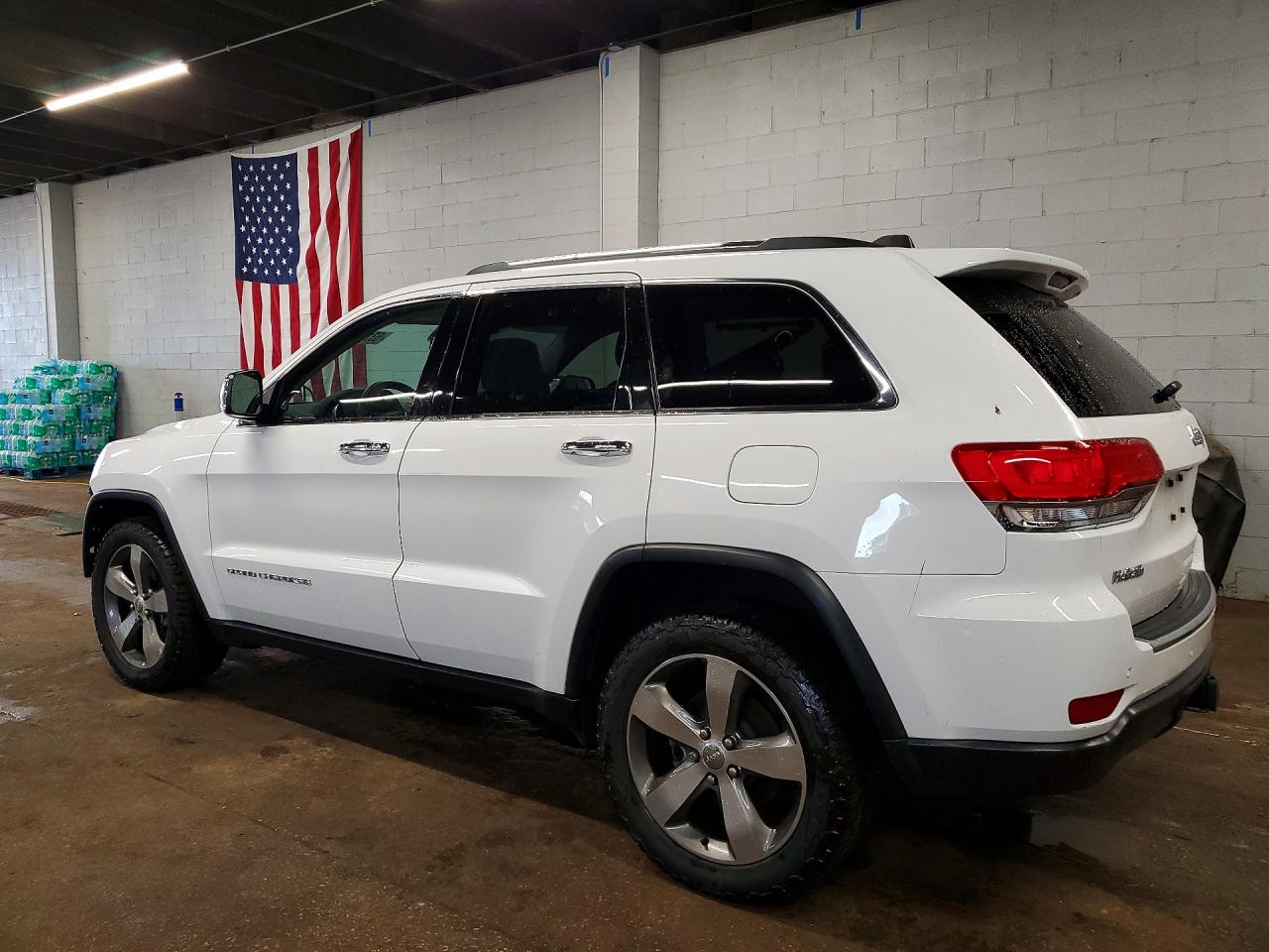 2015 Jeep Grand Cherokee Limited White vin: 1C4RJEBG1FC742619