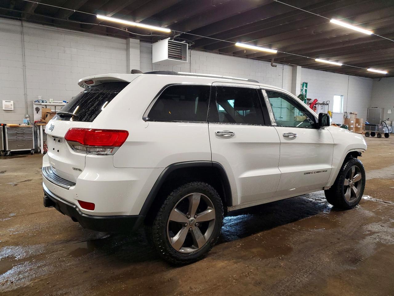 2015 Jeep Grand Cherokee Limited White vin: 1C4RJEBG1FC742619