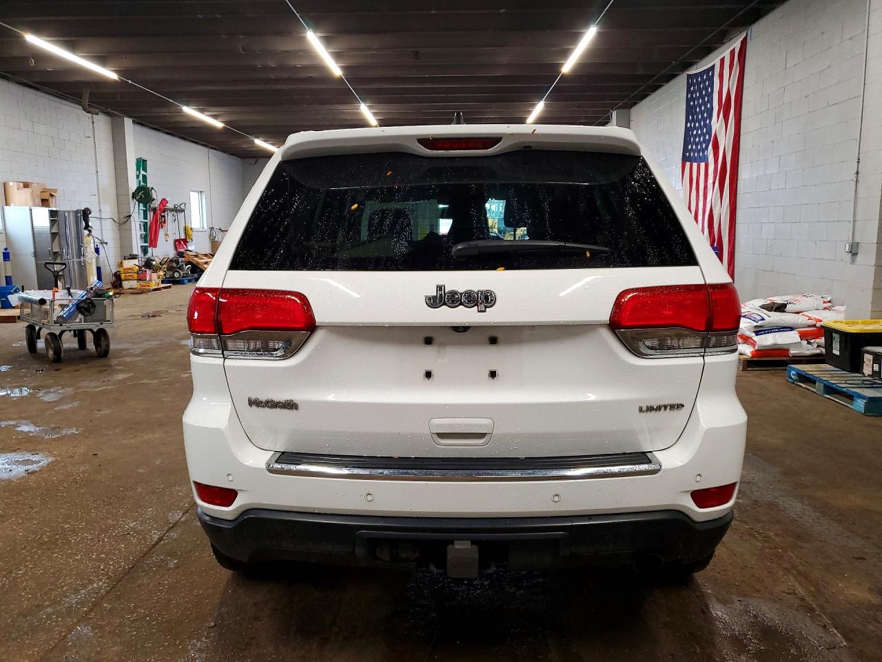 2015 Jeep Grand Cherokee Limited White vin: 1C4RJEBG1FC742619