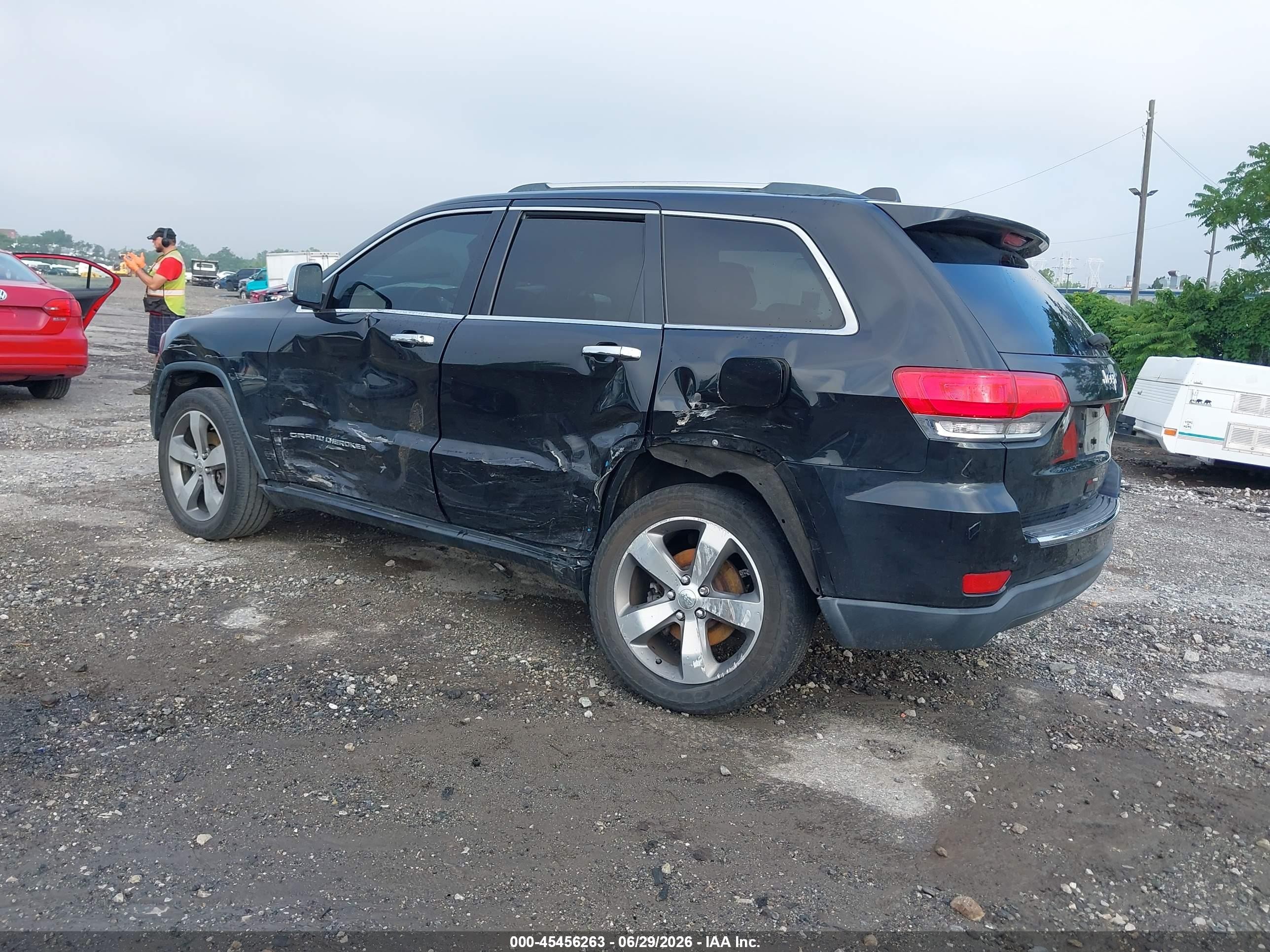 2015 Jeep Grand Cherokee Limited Black vin: 1C4RJEBG1FC763759