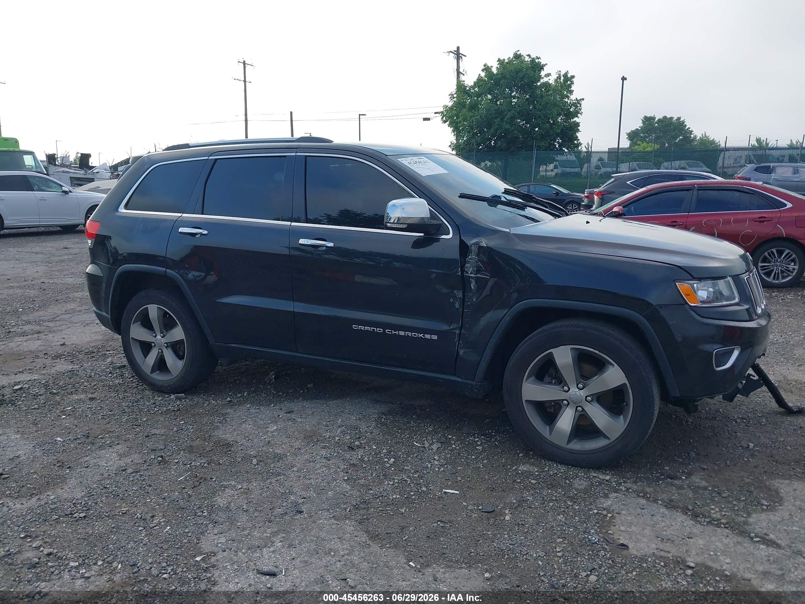 2015 Jeep Grand Cherokee Limited Black vin: 1C4RJEBG1FC763759