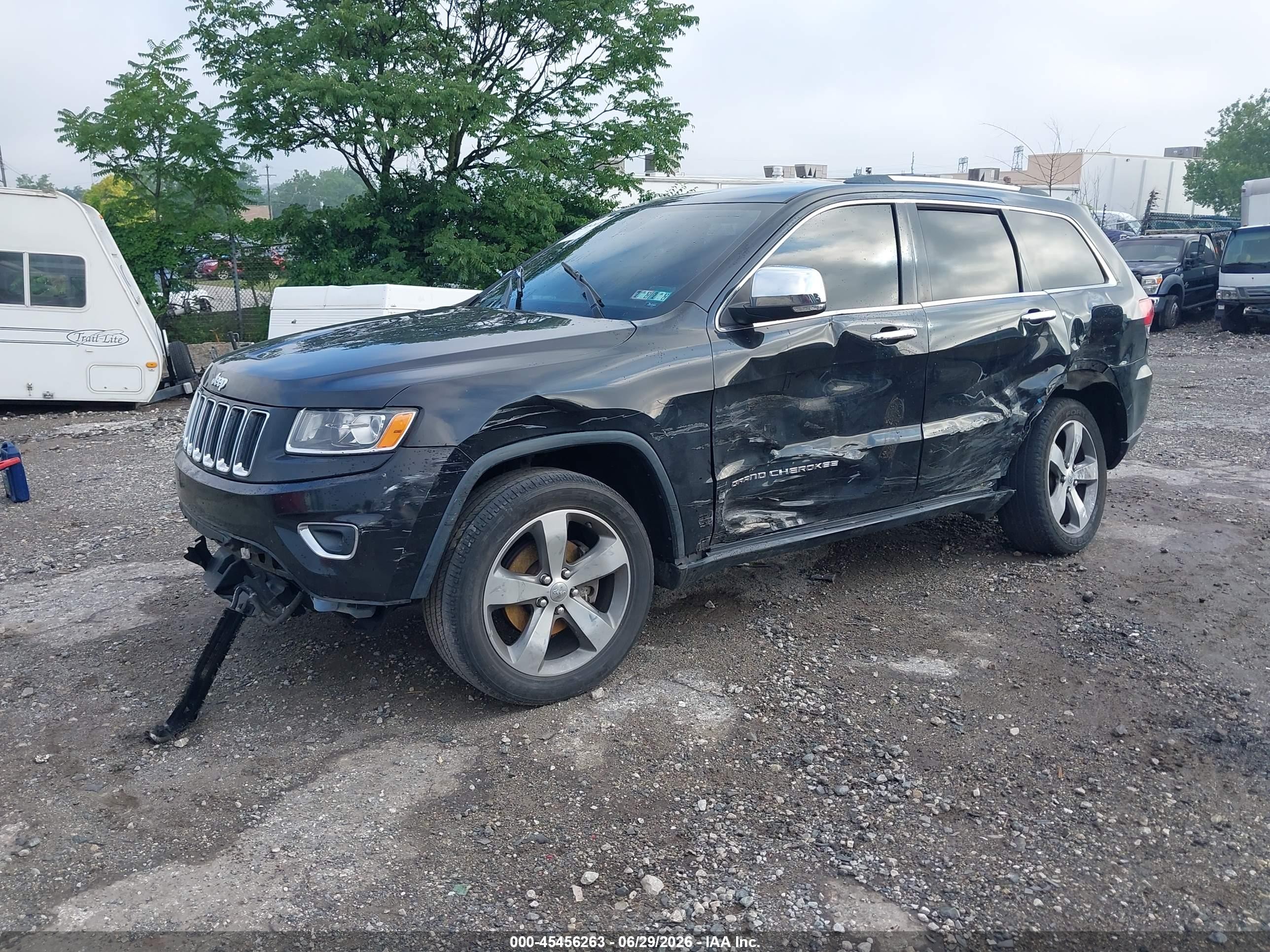 2015 Jeep Grand Cherokee Limited Black vin: 1C4RJEBG1FC763759