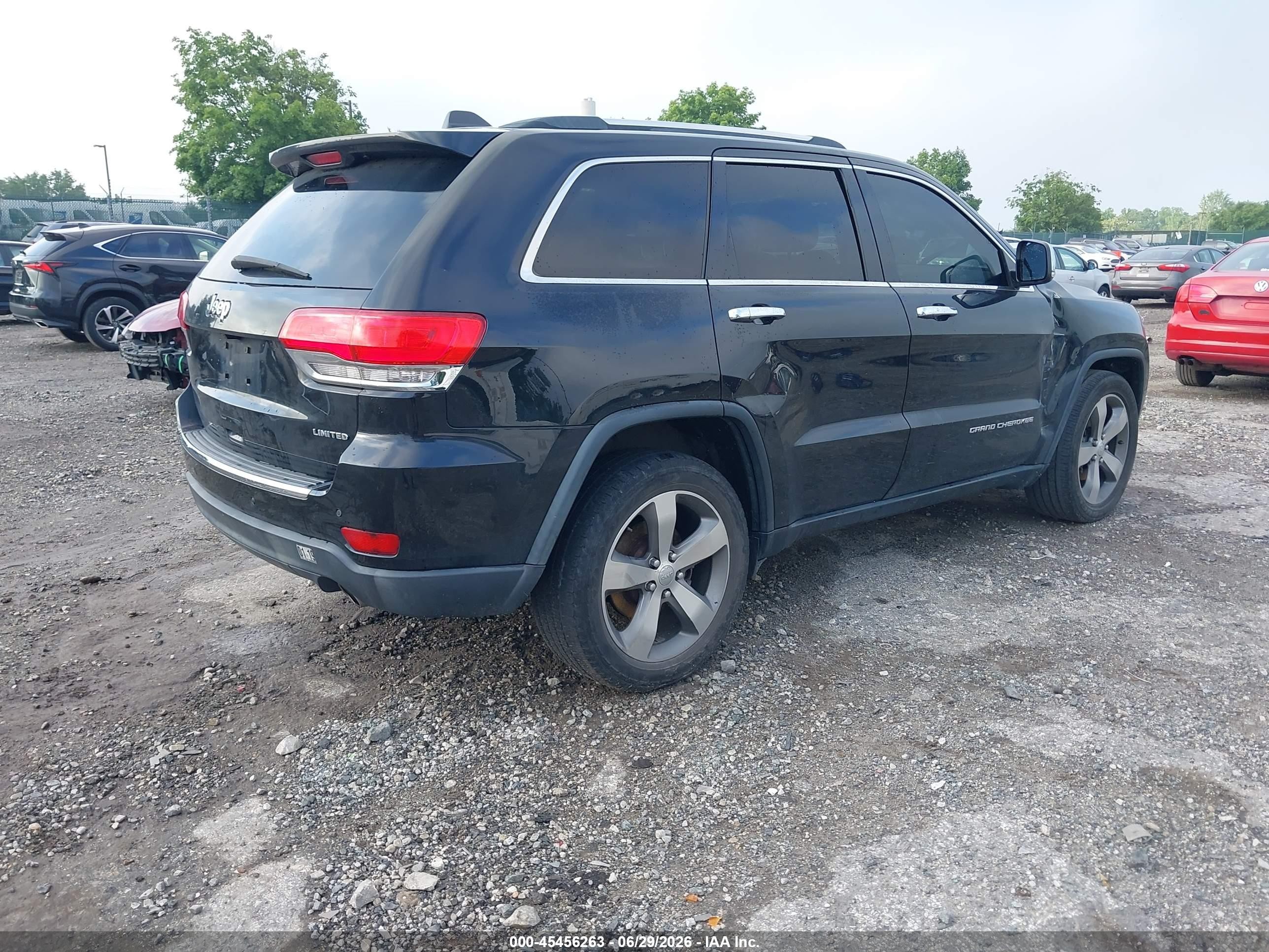 2015 Jeep Grand Cherokee Limited Black vin: 1C4RJEBG1FC763759