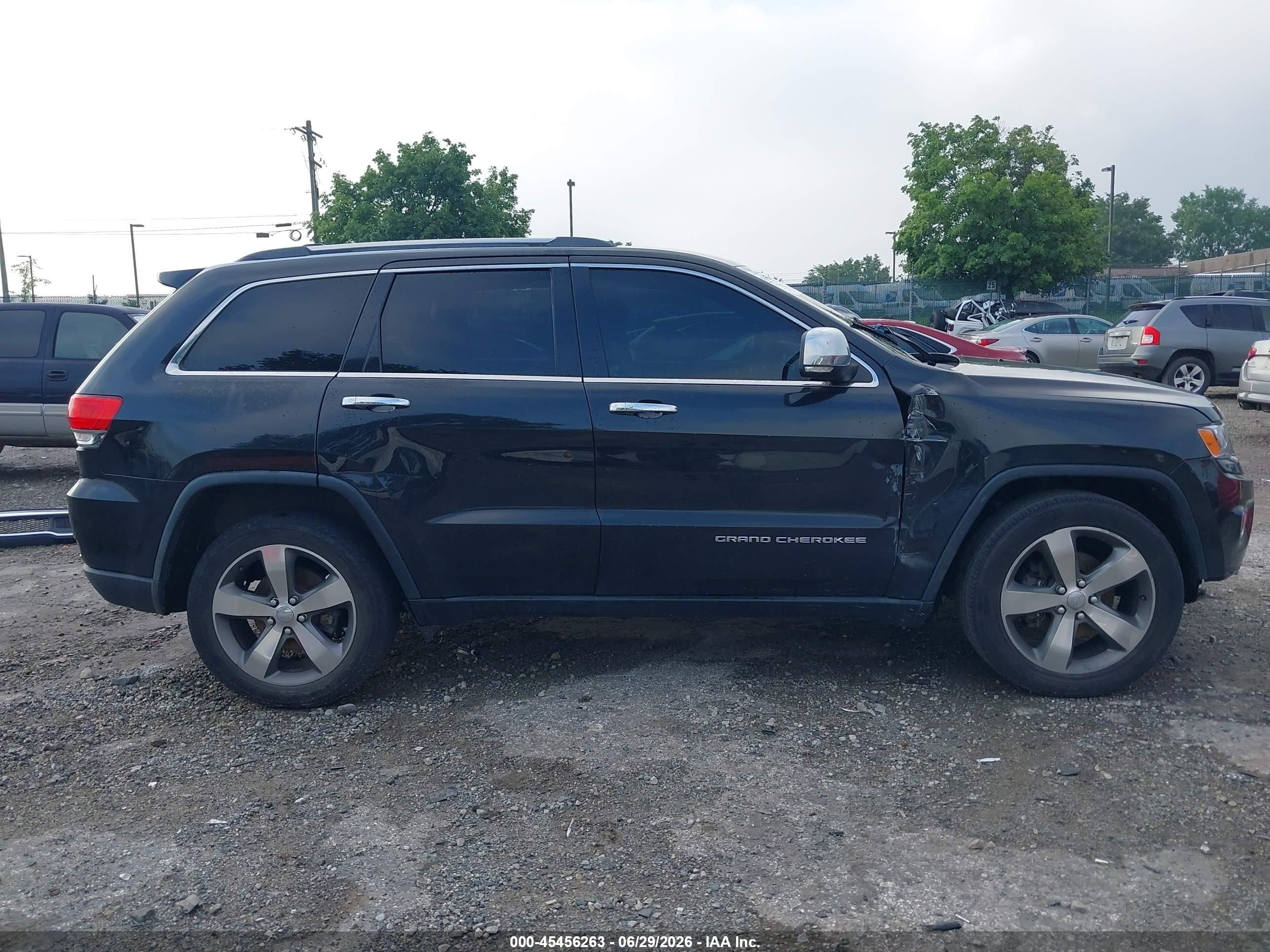 2015 Jeep Grand Cherokee Limited Black vin: 1C4RJEBG1FC763759
