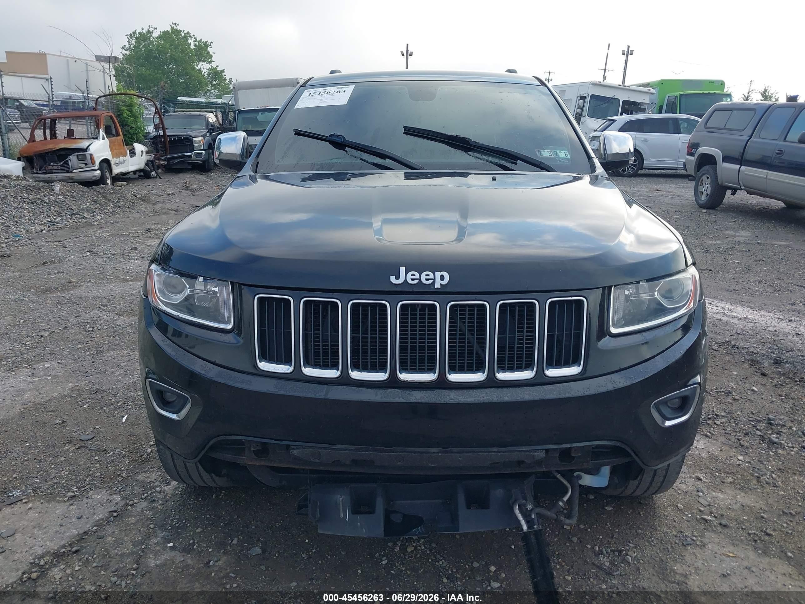 2015 Jeep Grand Cherokee Limited Black vin: 1C4RJEBG1FC763759